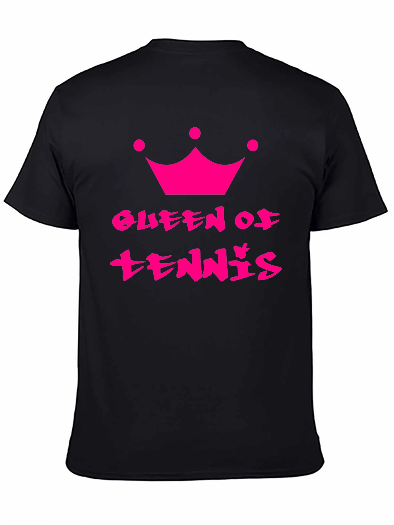 Queen of Tennis Black T-Shirt