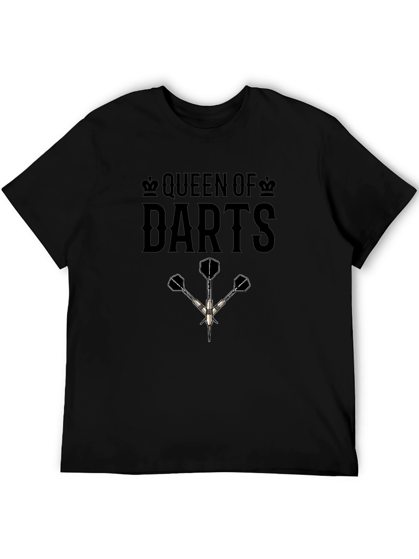 Queen of Darts T-Shirt - Unique Dart Player Apparel