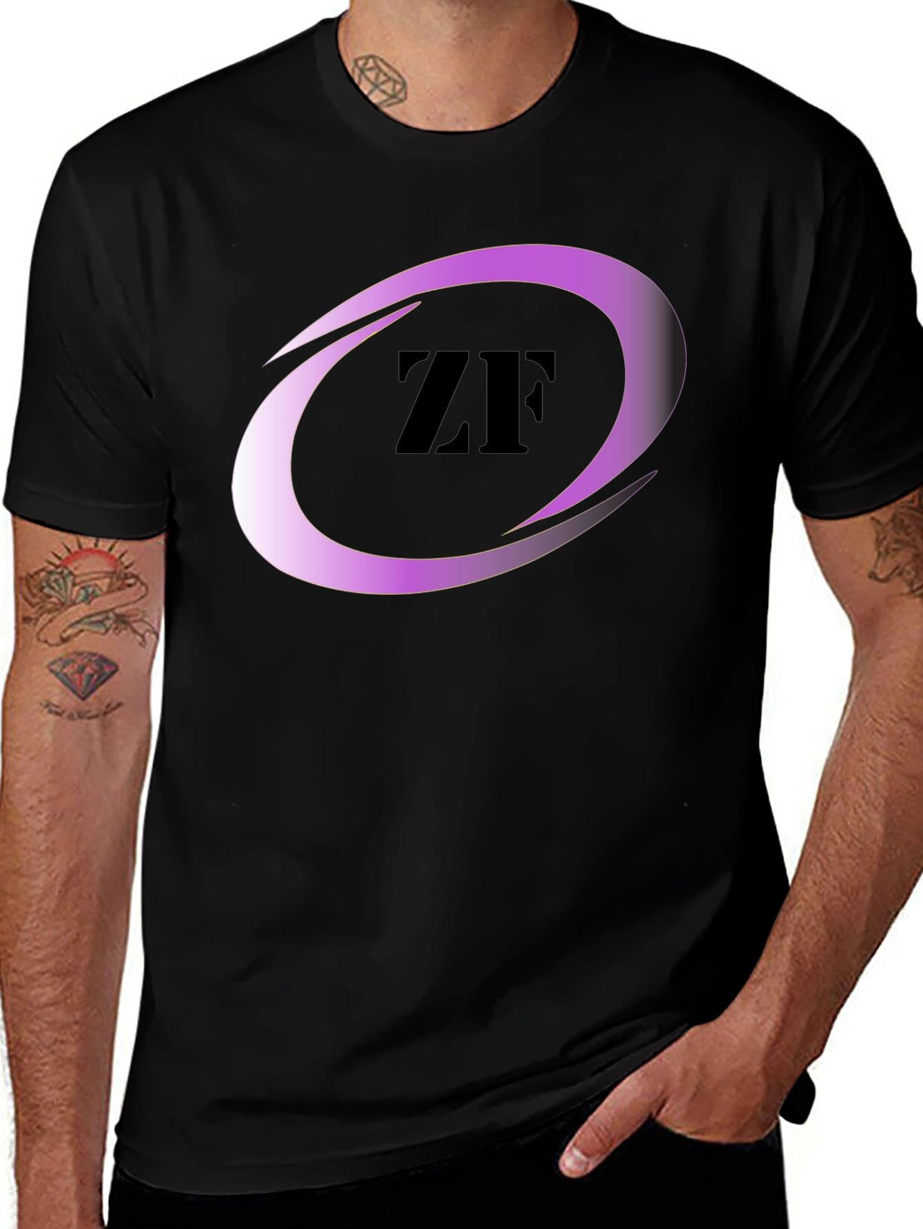 Black ZF Logo T-Shirt