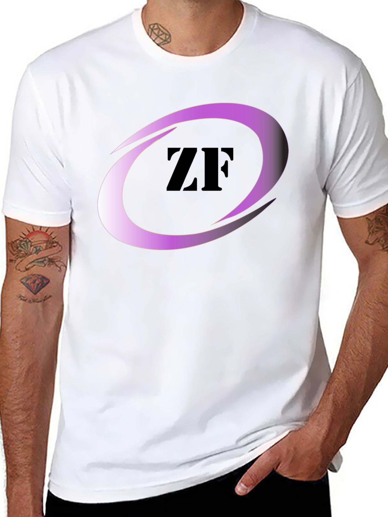 Black ZF Logo T-Shirt