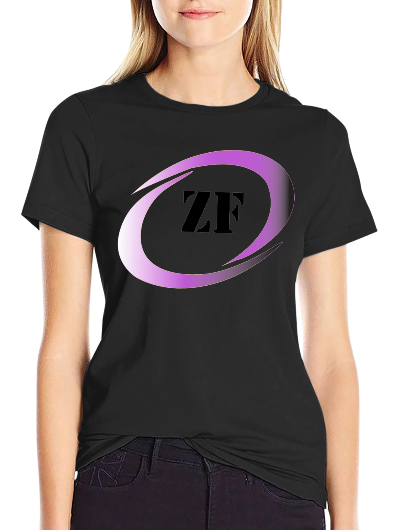 Black ZF Logo T-Shirt