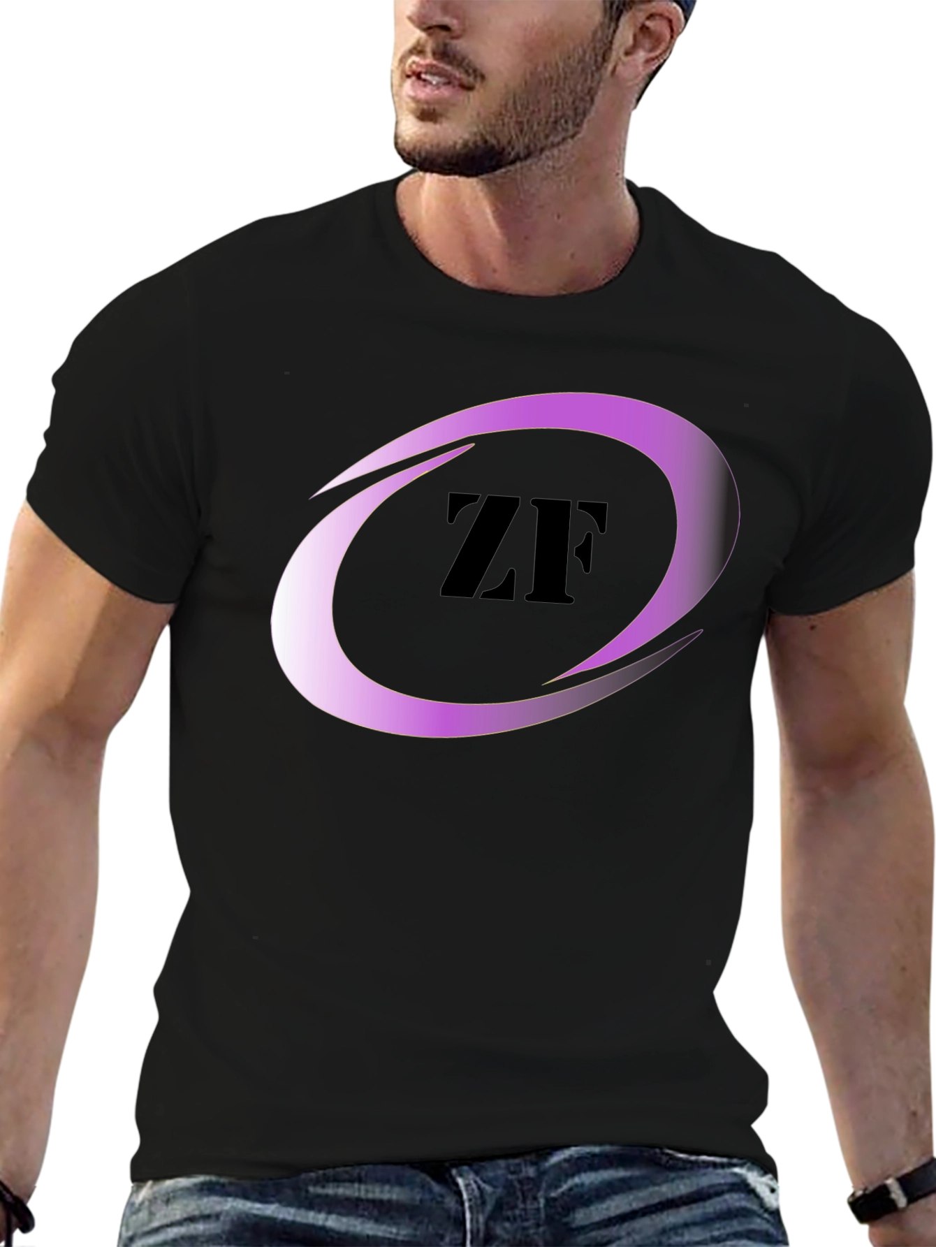 Black ZF Logo T-Shirt