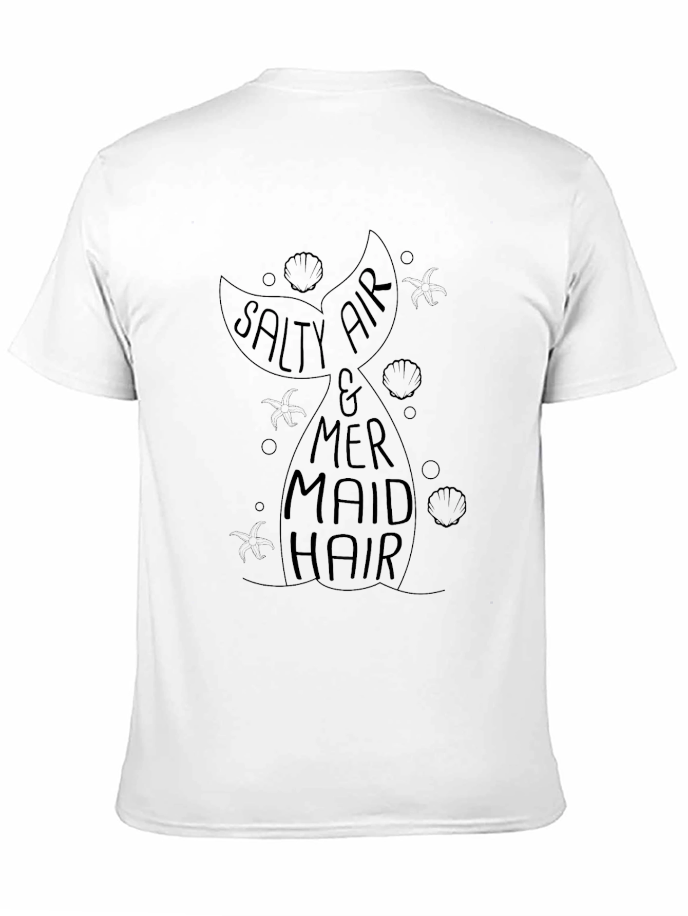 Salty Air Mermaid Hair Graphic T-Shirt
