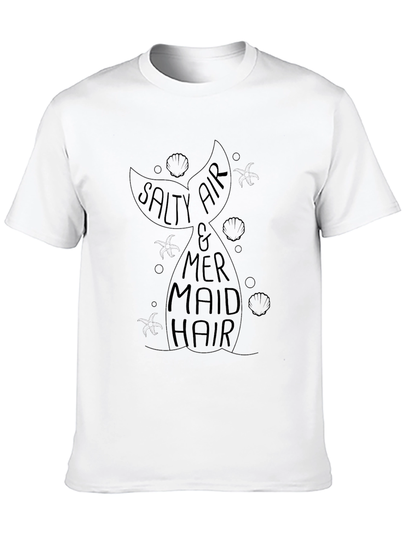 Salty Air Mermaid Hair Graphic T-Shirt