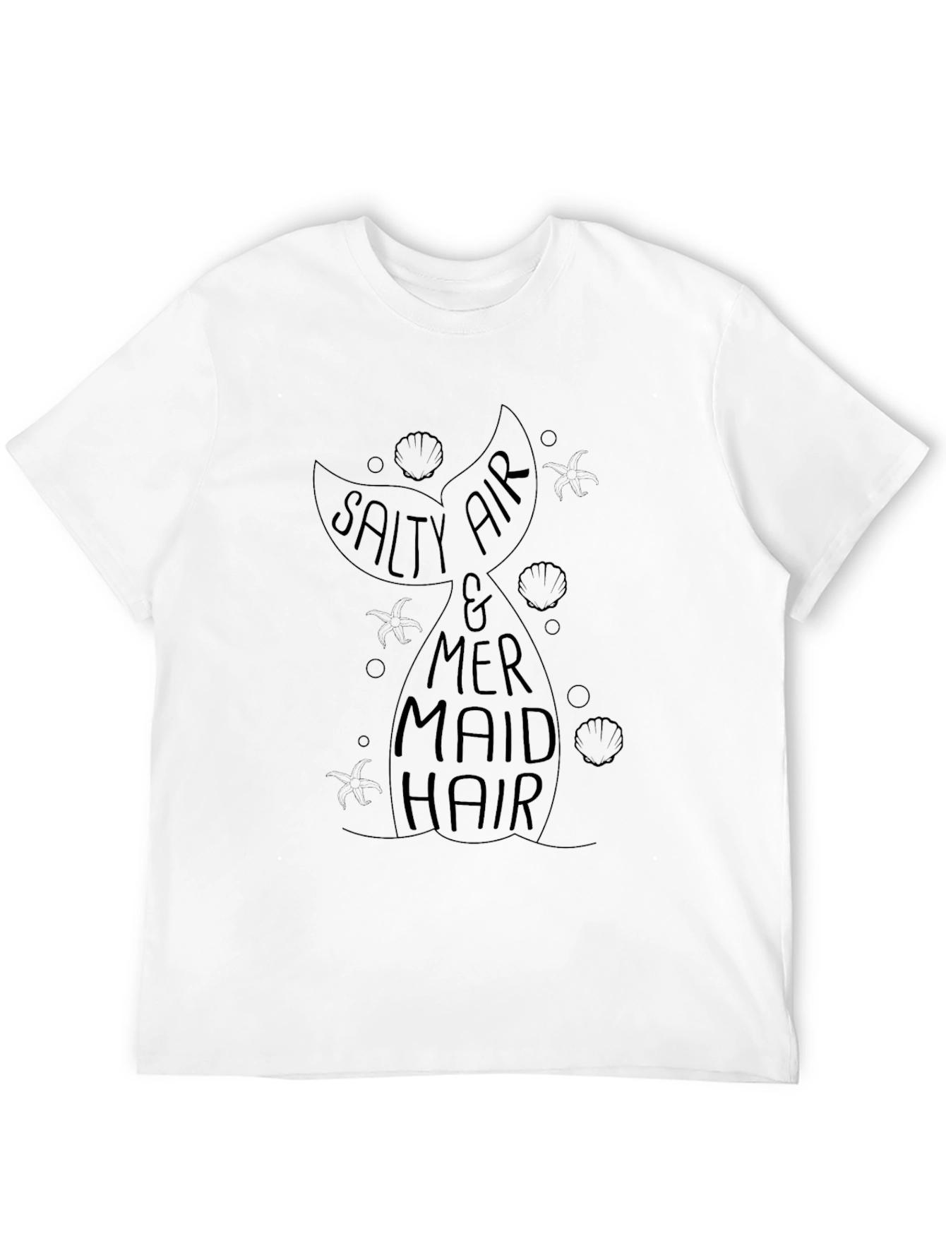 Salty Air Mermaid Hair Graphic T-Shirt