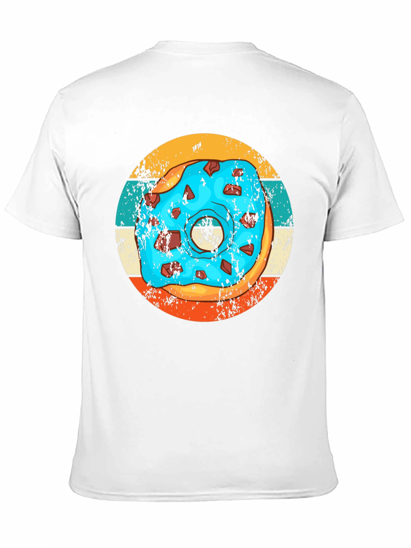 Retro Donut Graphic Tee - Unique Black T-Shirt