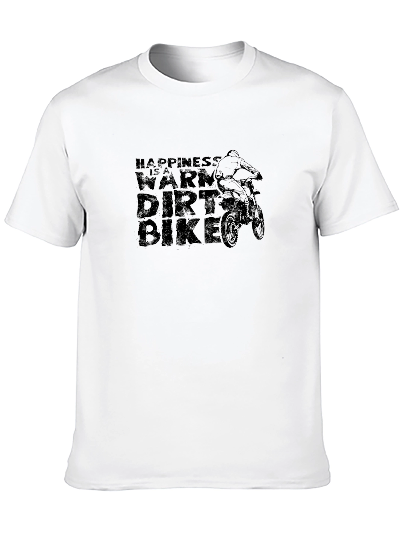 Happiness is a Warm Dirt Bike Graphic T-Shirt