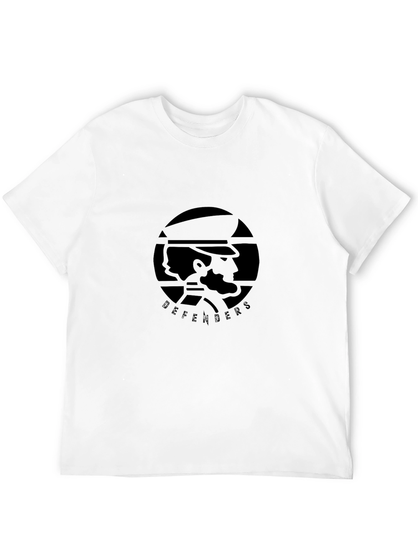 The Defenders: Stylish Black Graphic T-Shirt