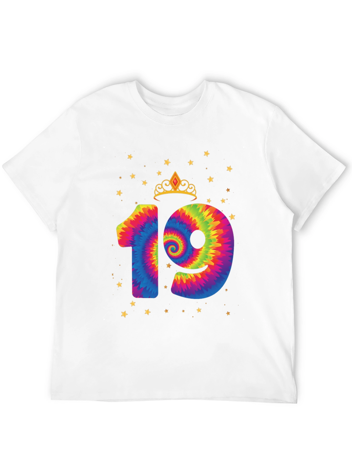 Birthday 19th Tie-Dye T-Shirt