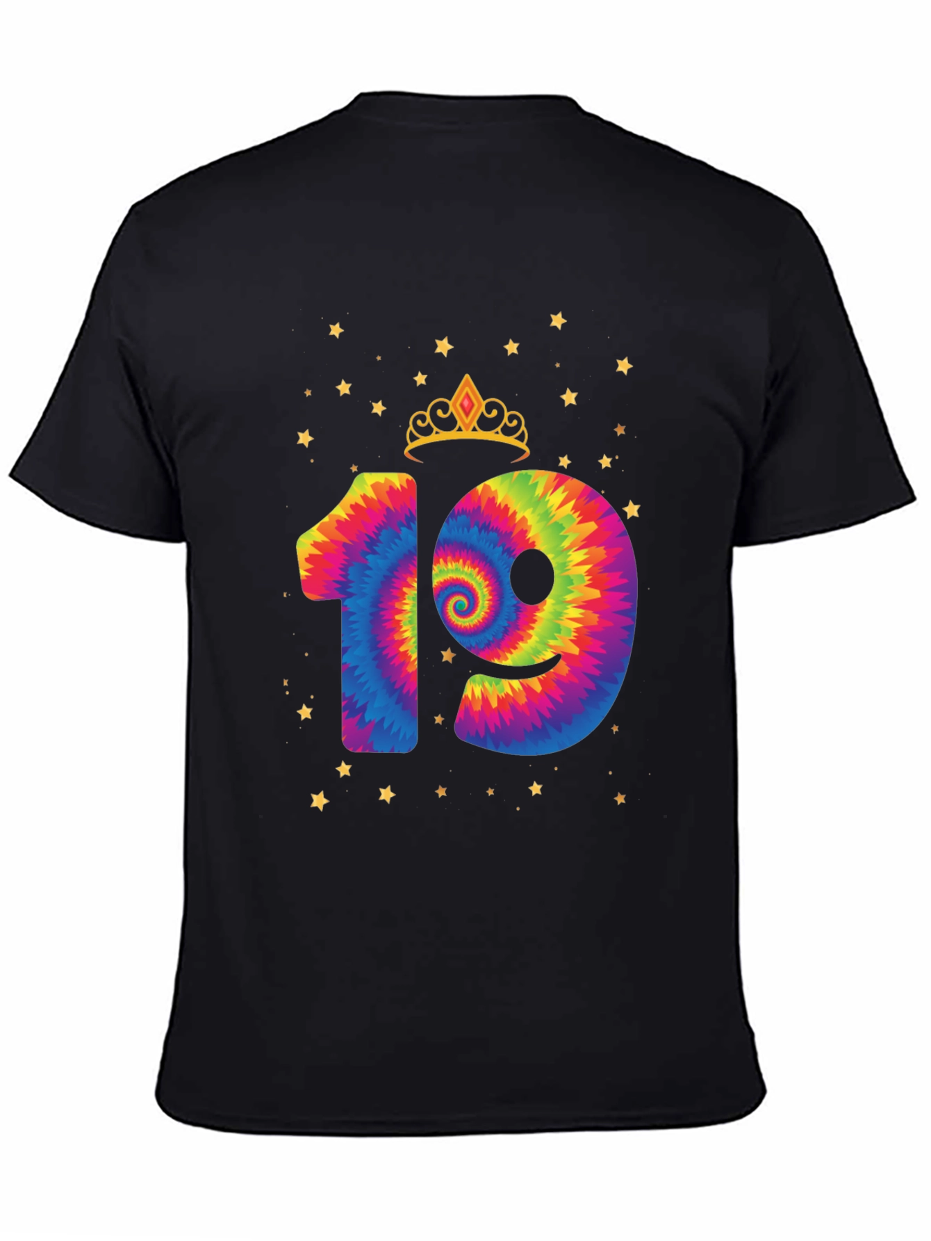 Birthday 19th Tie-Dye T-Shirt