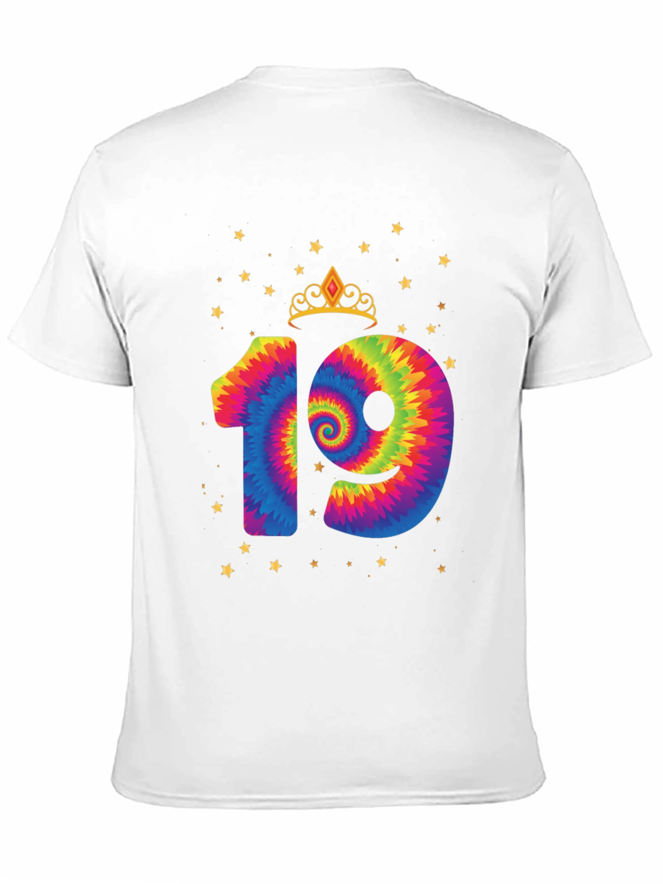 Birthday 19th Tie-Dye T-Shirt