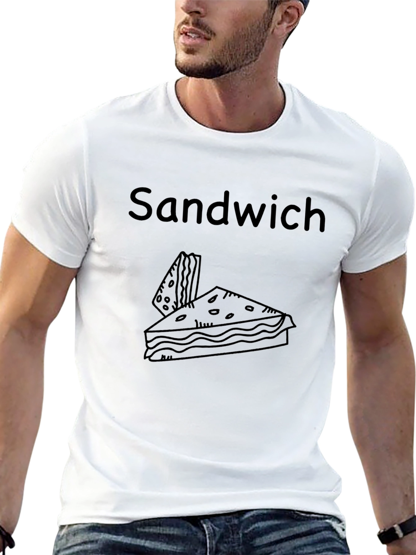 Sandwich Graphic Tee - Casual Comfort
