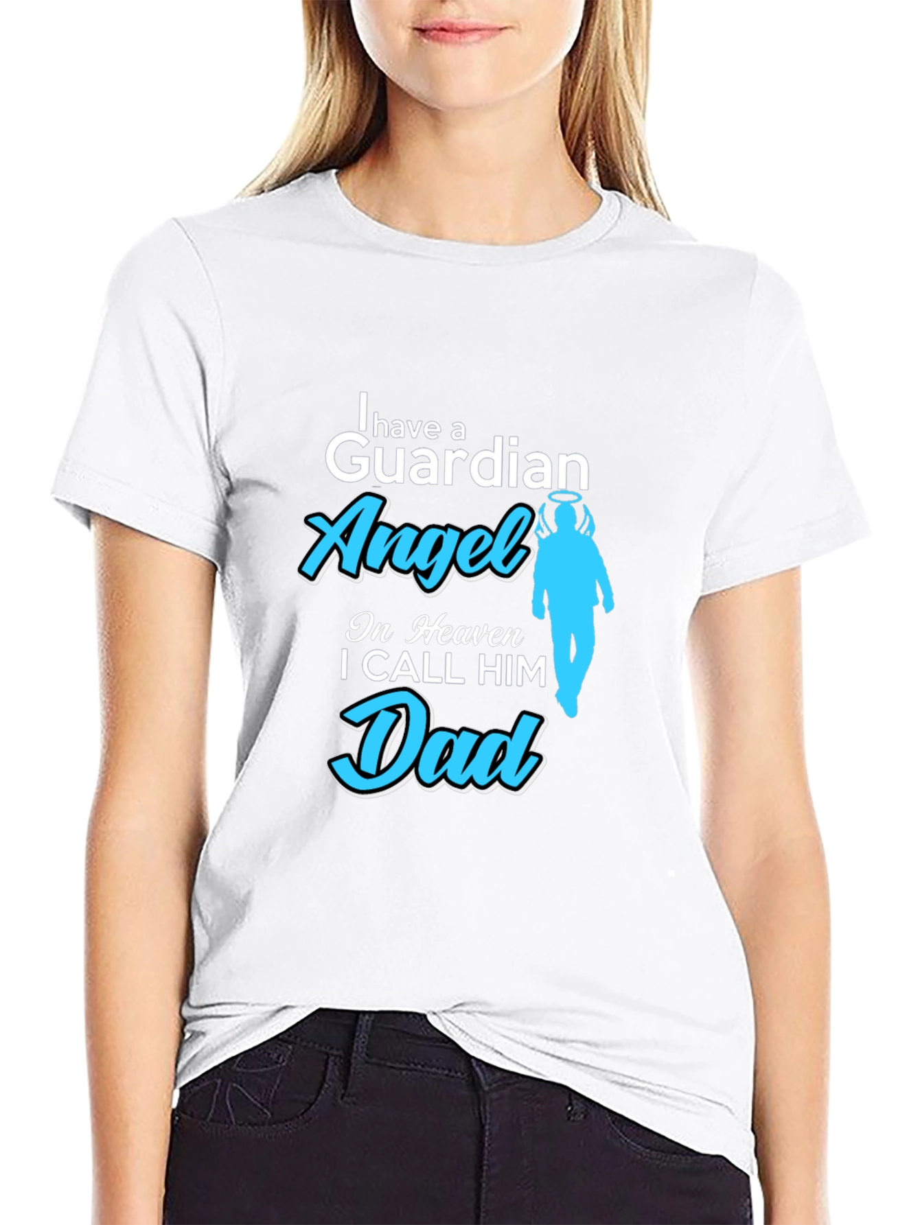 Guardian Angel Dad T-Shirt - Remembrance Gift