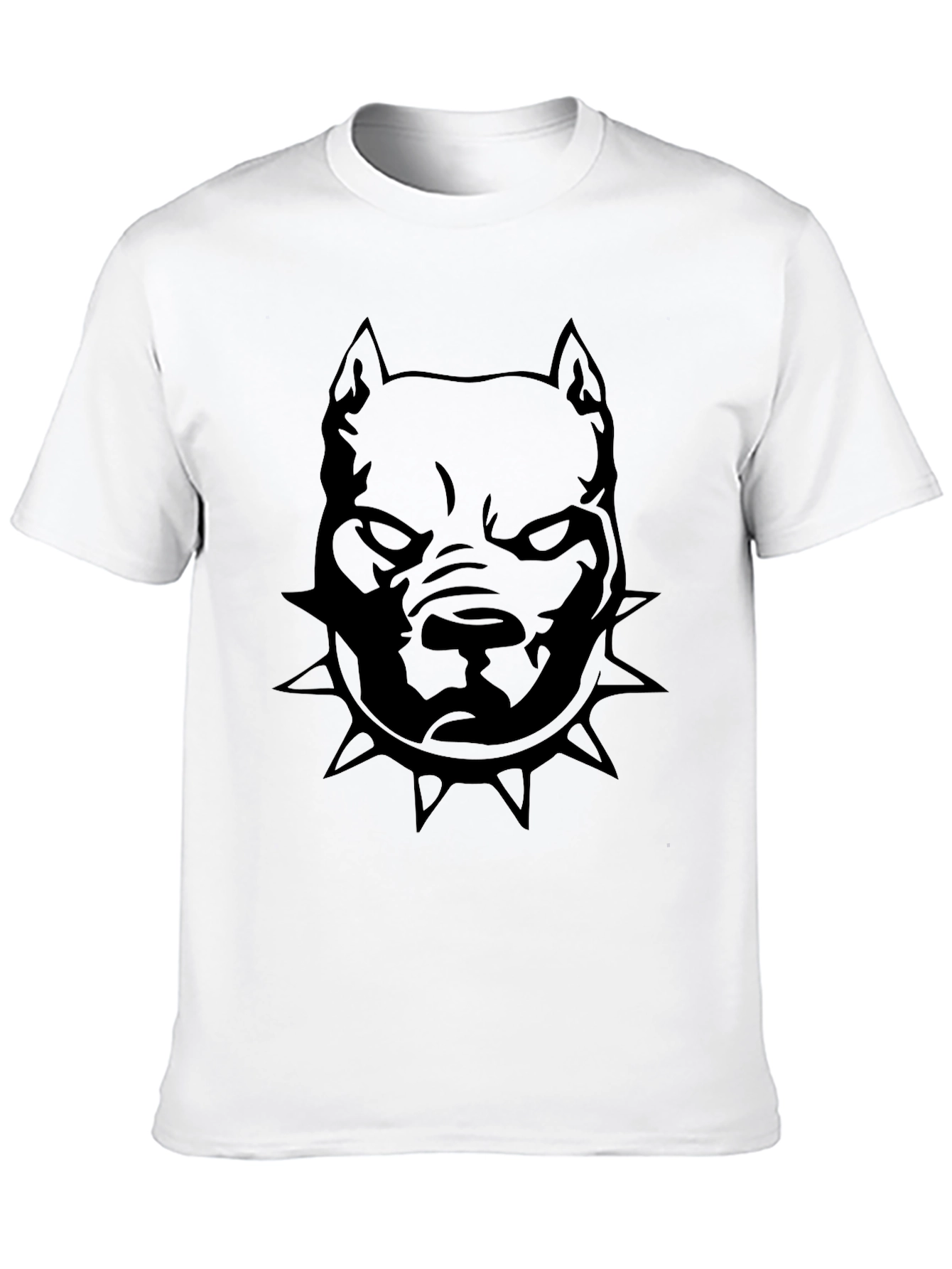 Mens Black Pitbull Graphic T-Shirt