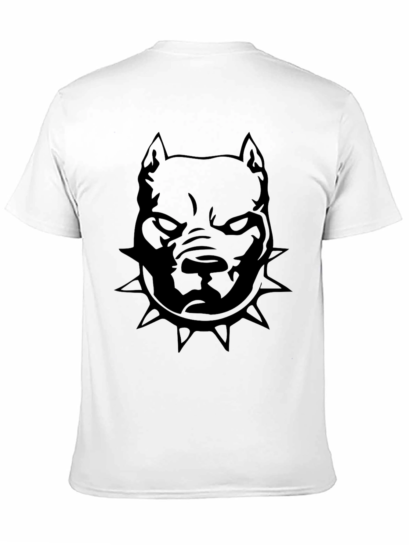 Mens Black Pitbull Graphic T-Shirt