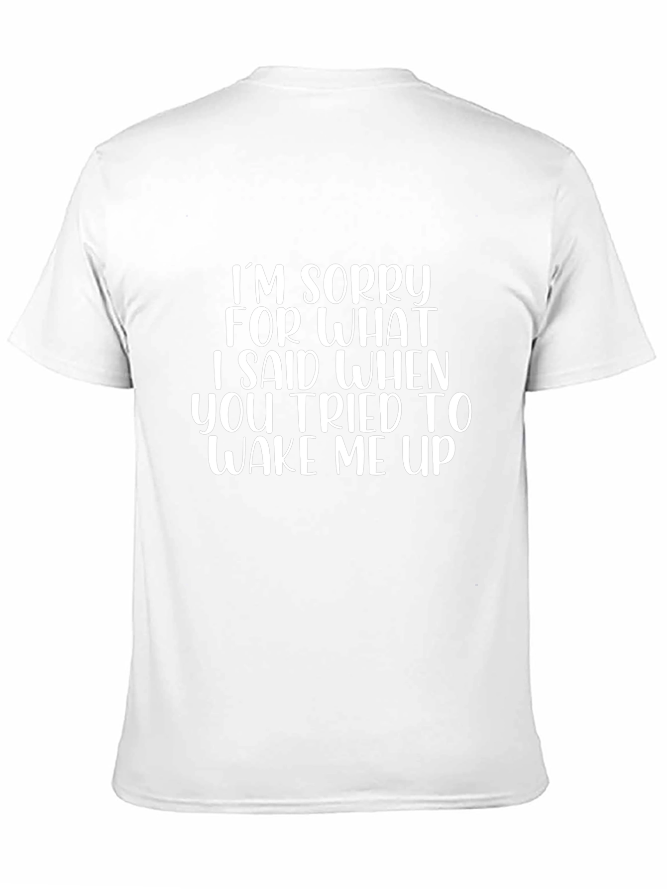 Funny Wake Me Up Graphic Tee - Black