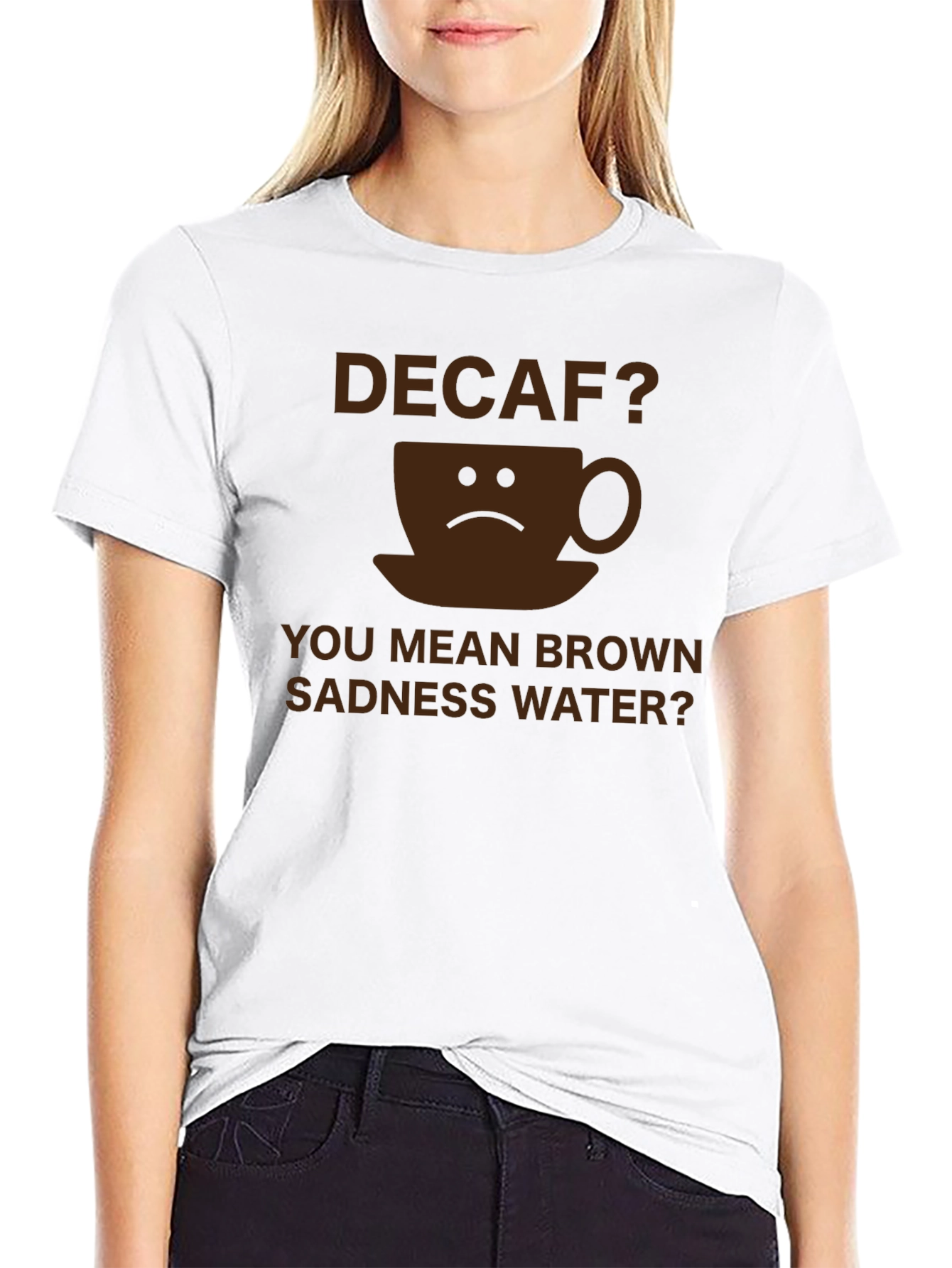 Decaf Brown Sadness Water T-Shirt