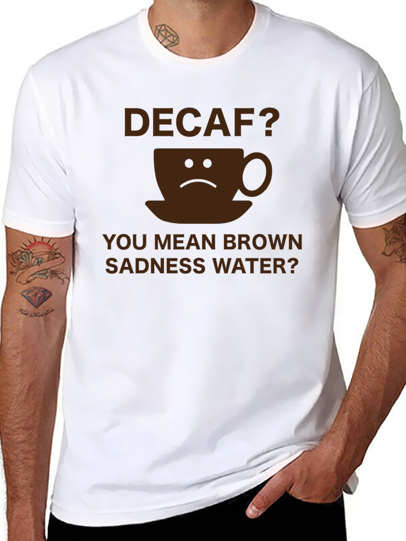 Decaf Brown Sadness Water T-Shirt