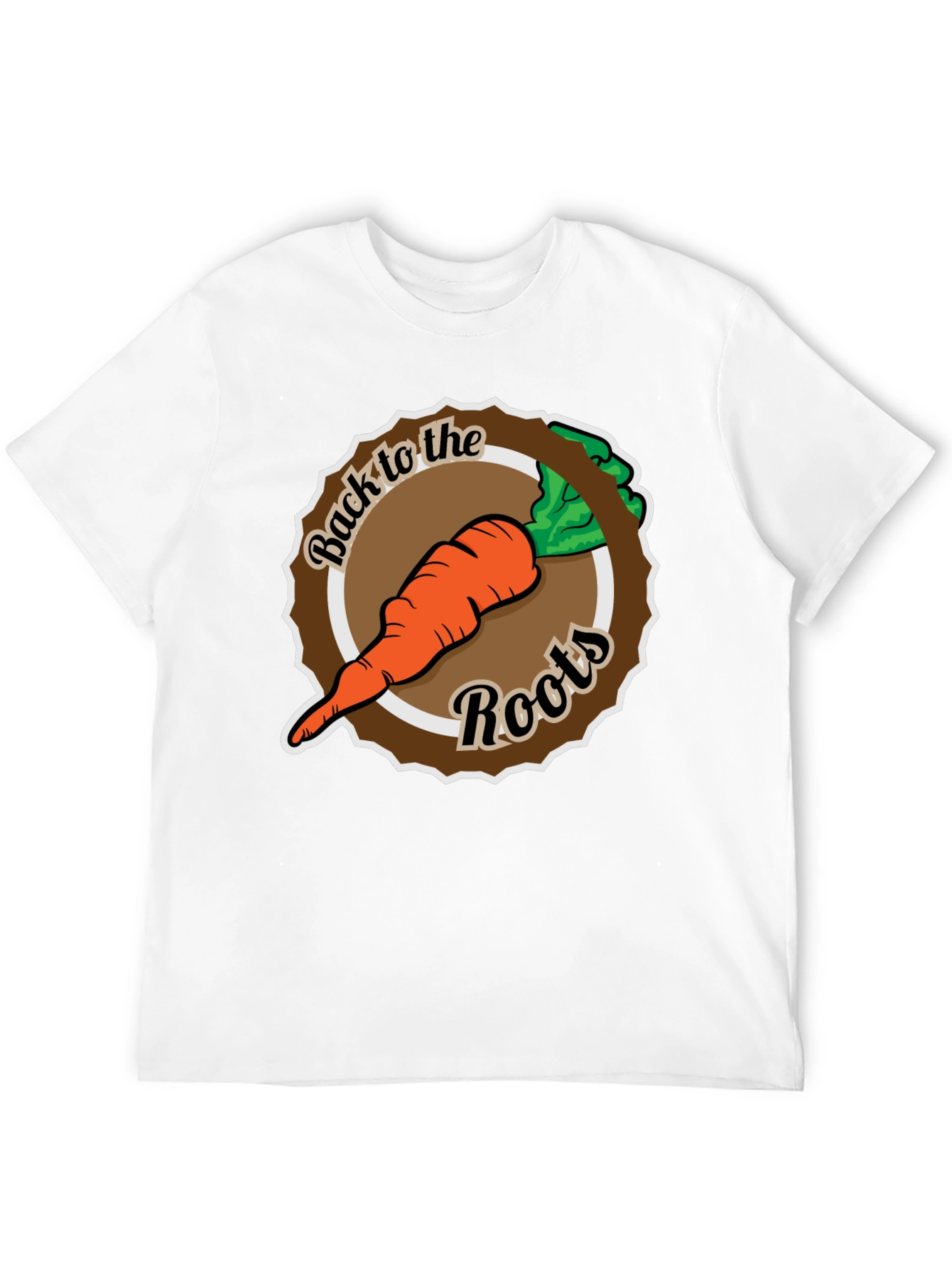 Back to the Roots Carrot Graphic Tee - Black
