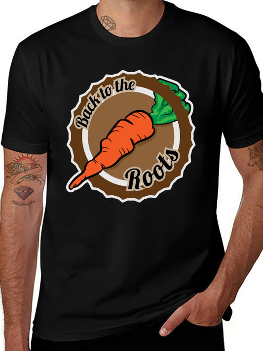 Back to the Roots Carrot Graphic Tee - Black