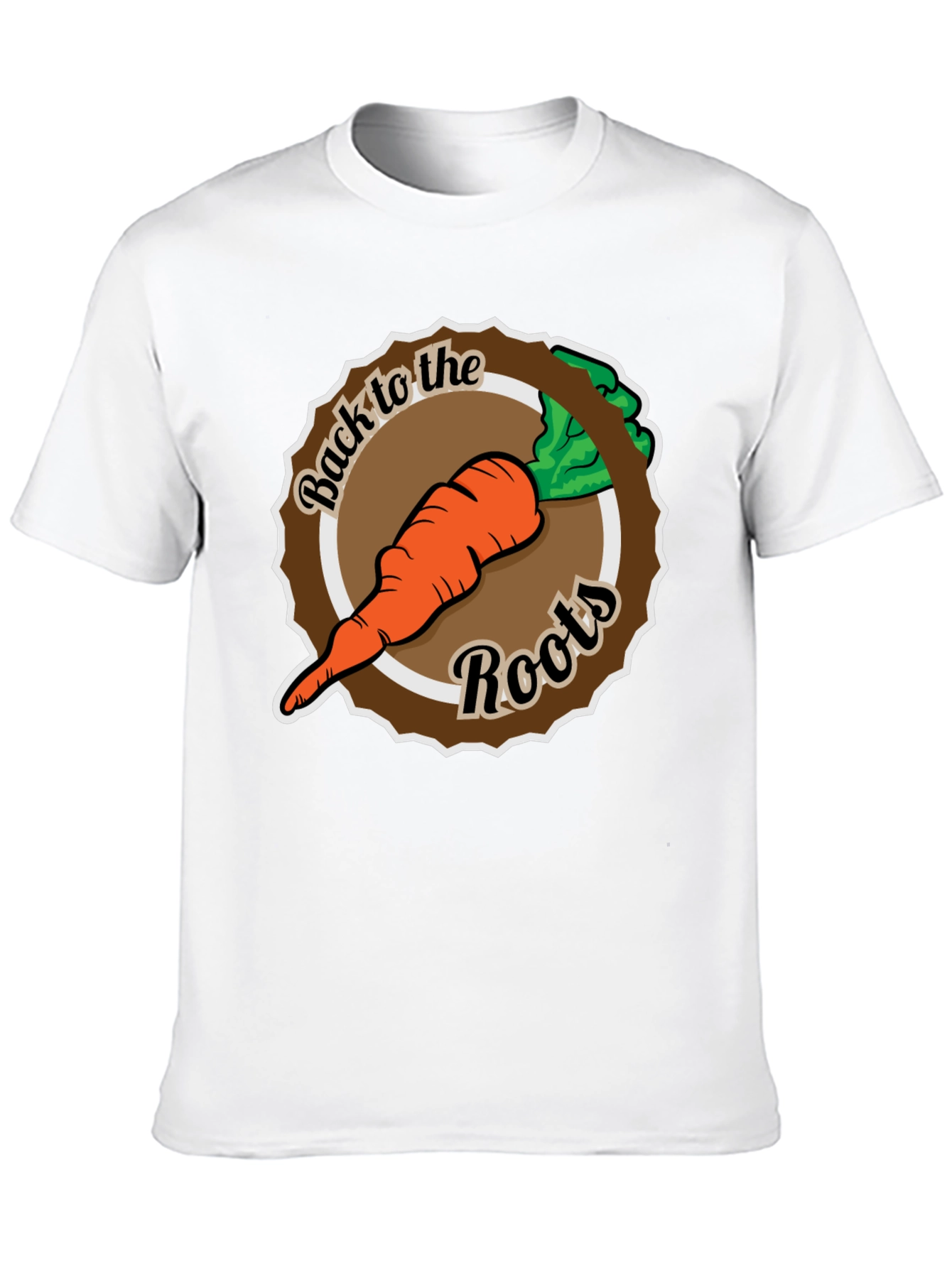 Back to the Roots Carrot Graphic Tee - Black