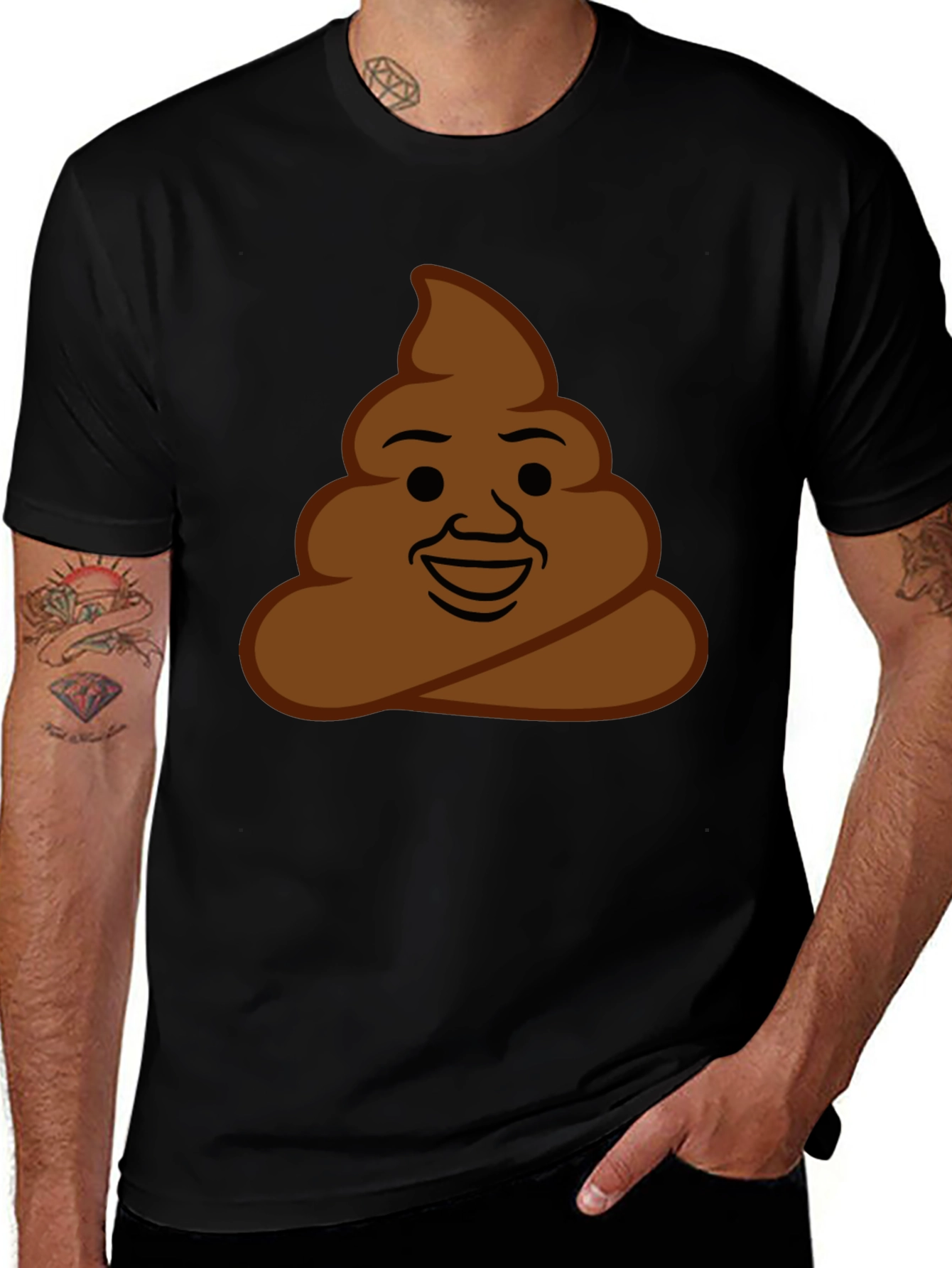 Poop Emoji Graphic Tee - Funny Unisex T-Shirt