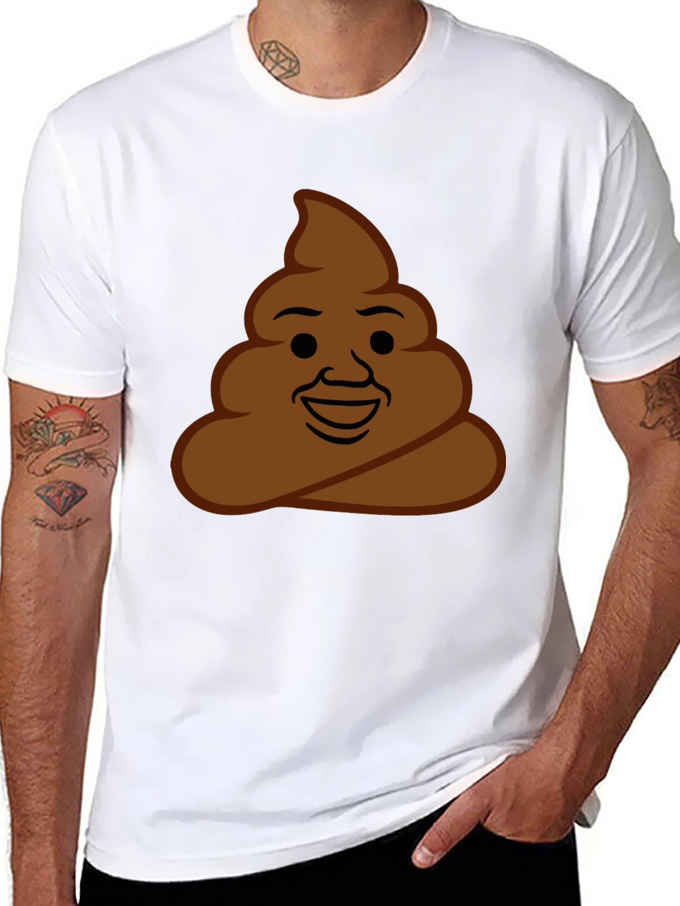 Poop Emoji Graphic Tee - Funny Unisex T-Shirt