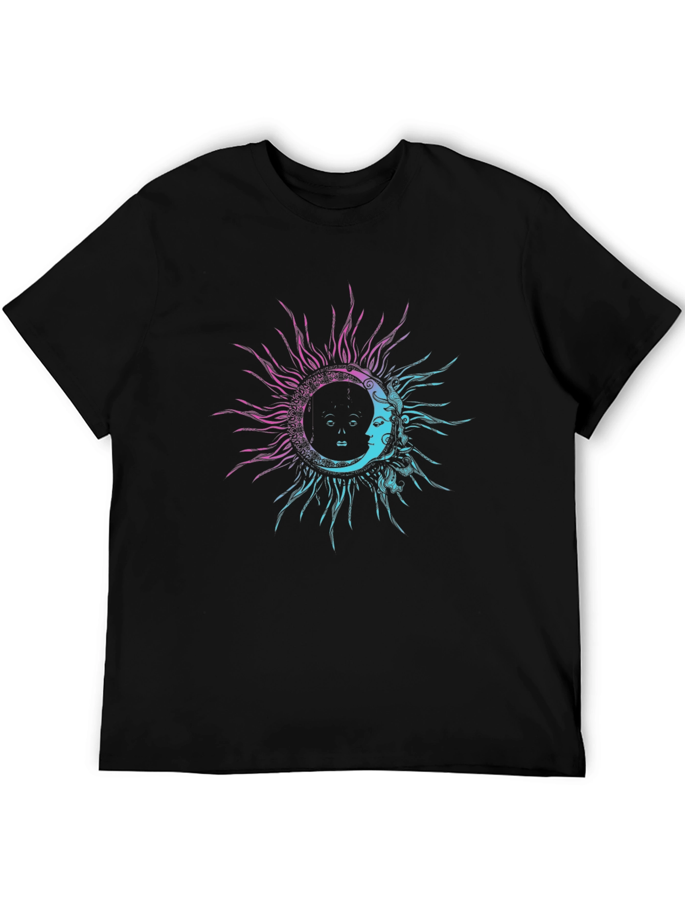 Sun & Moon Graphic Tee - Celestial Design