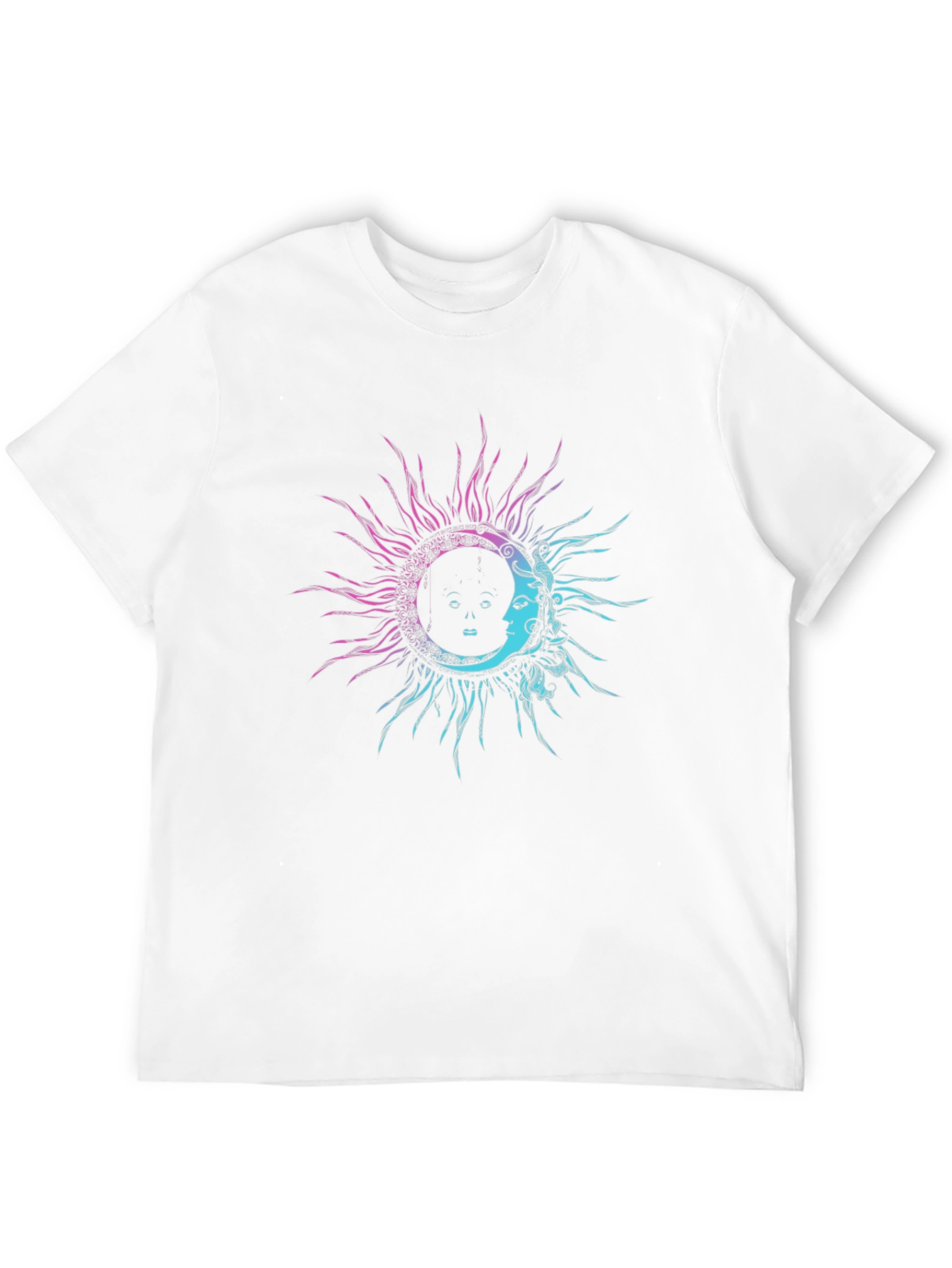 Sun & Moon Graphic Tee - Celestial Design
