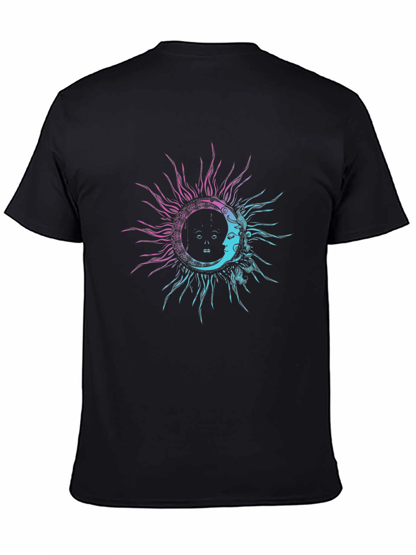 Sun & Moon Graphic Tee - Celestial Design