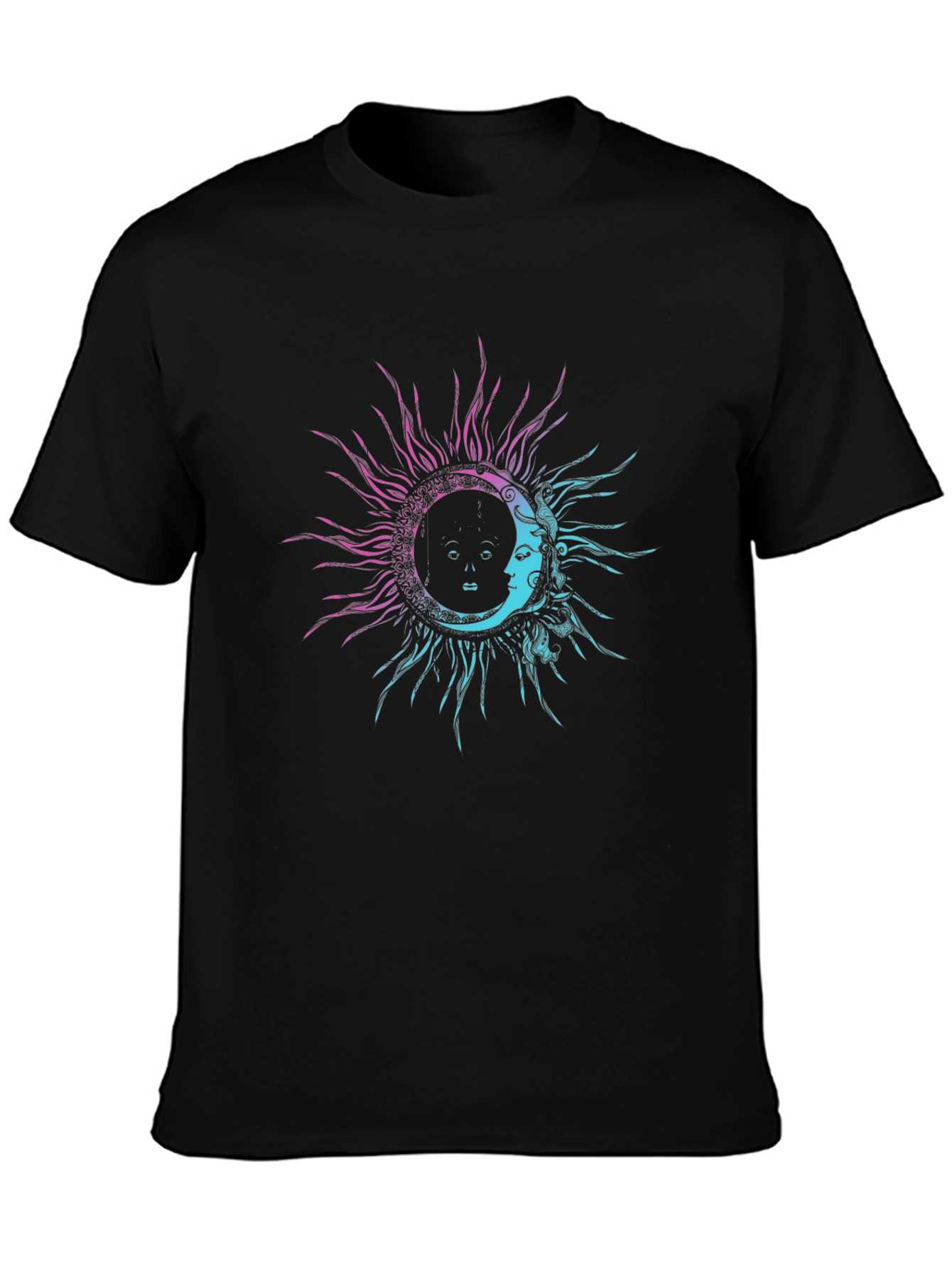 Sun & Moon Graphic Tee - Celestial Design