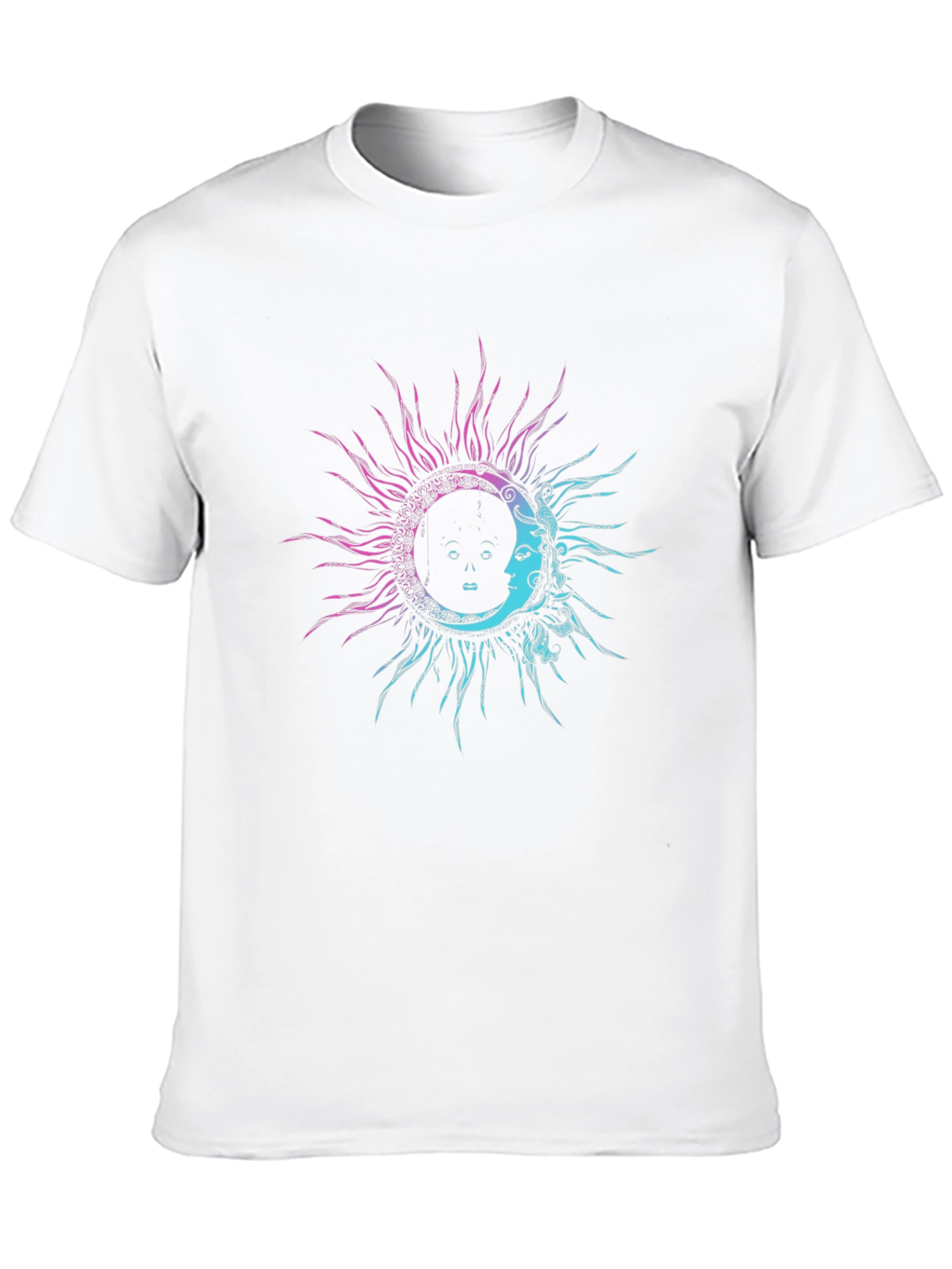 Sun & Moon Graphic Tee - Celestial Design