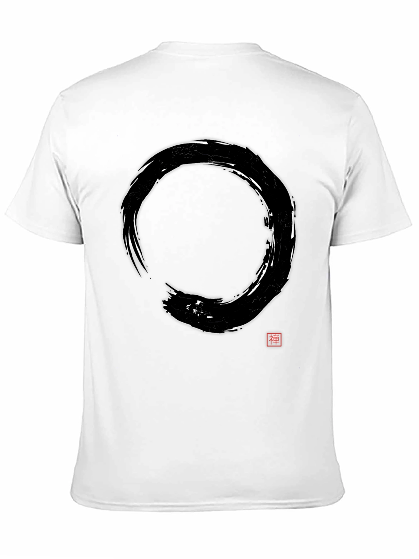Zen Circle Graphic Tee - Stylish Black Shirt