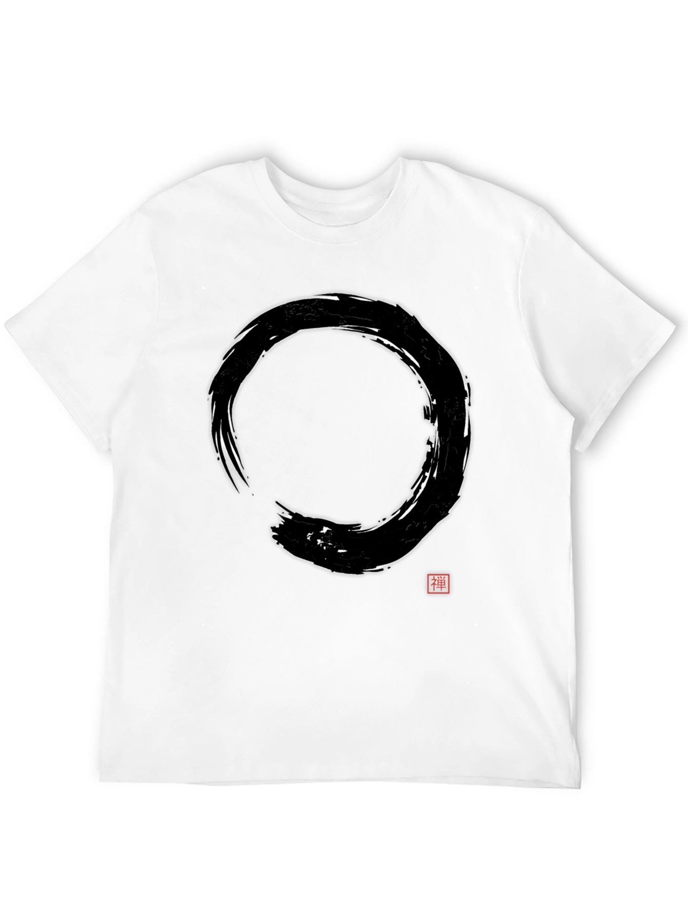 Zen Circle Graphic Tee - Stylish Black Shirt