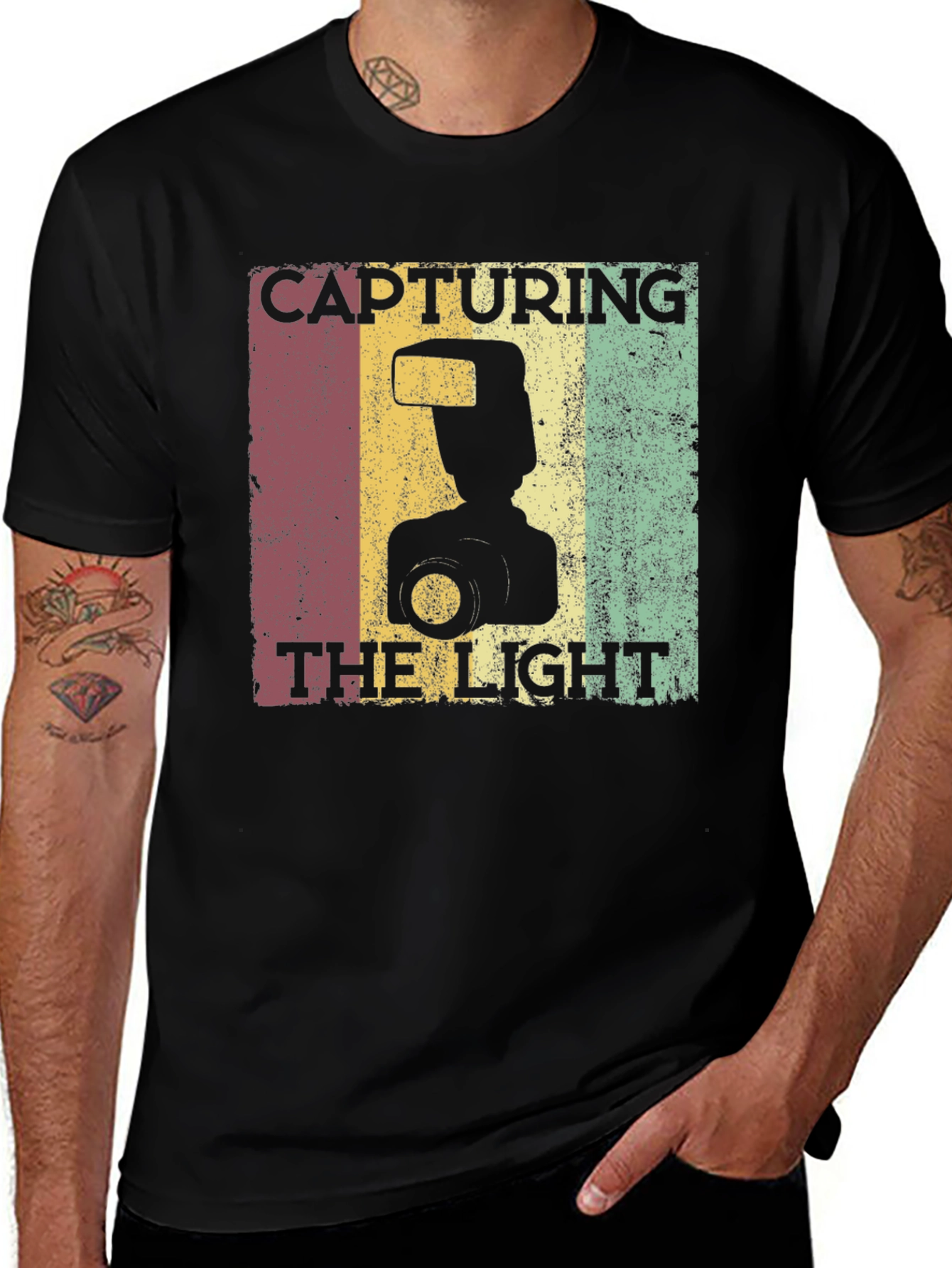 Capturing the Light Retro Photographer T-Shirt