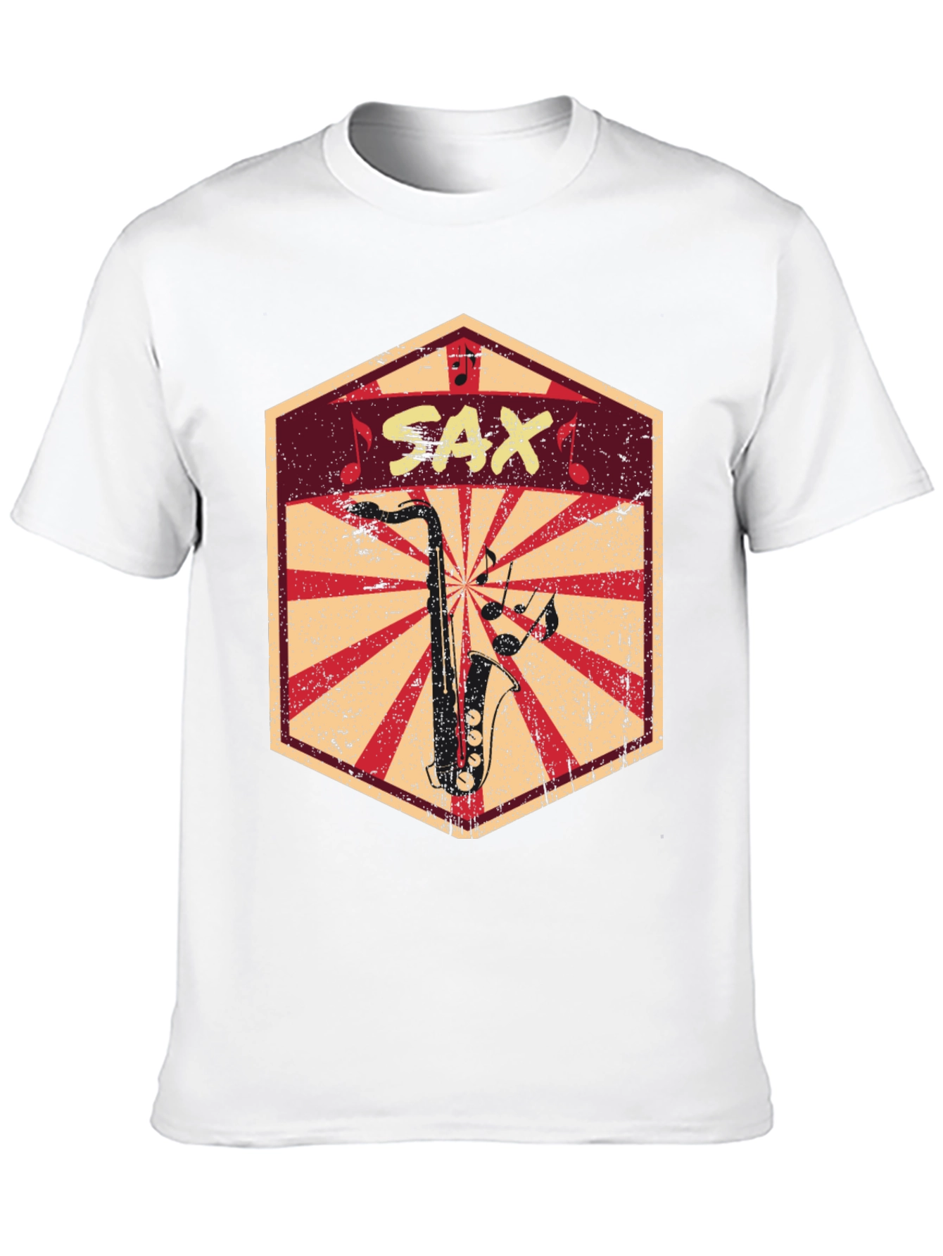 Saxophone Graphic Tee - Music Lovers T-Shirt