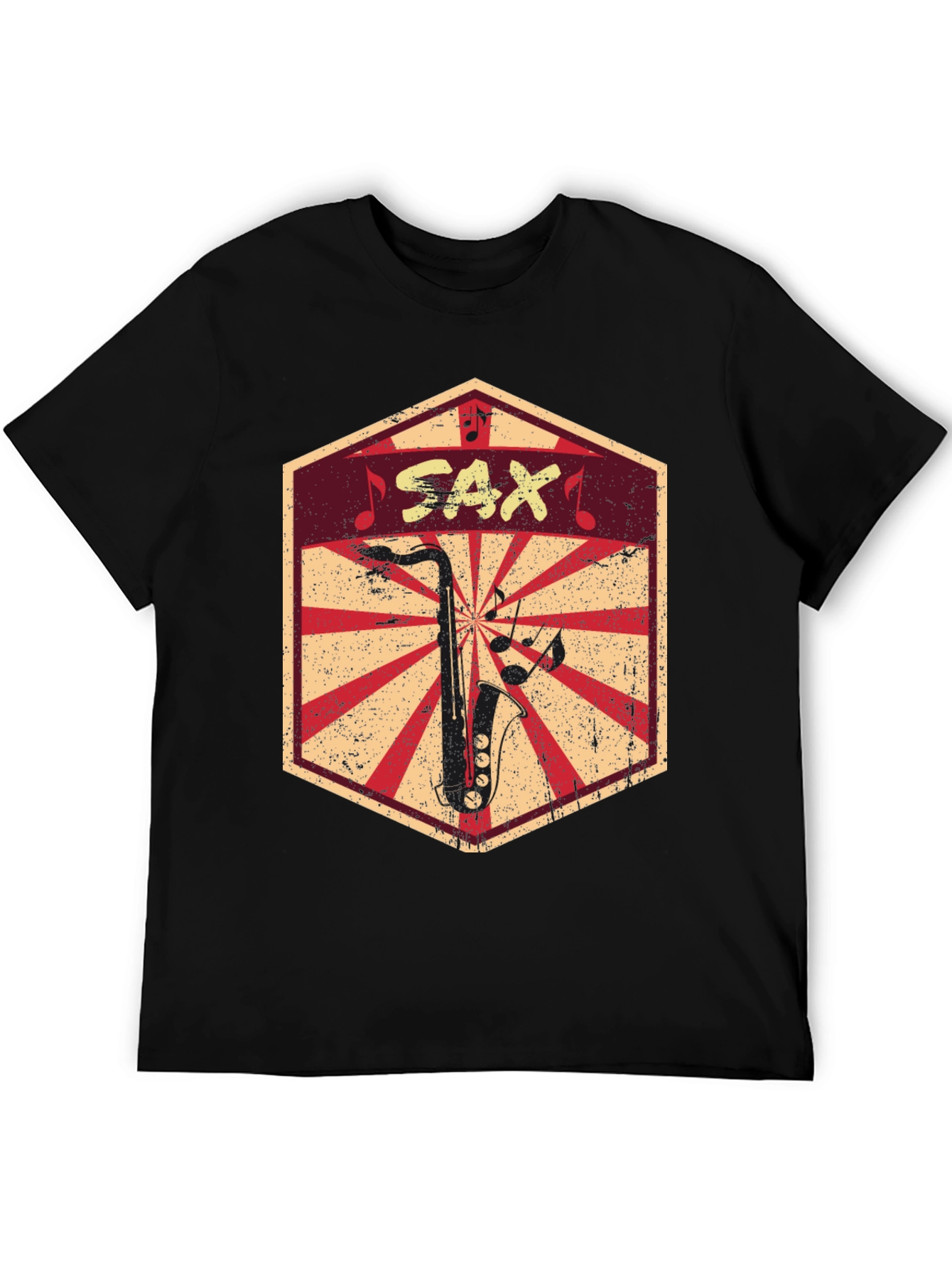 Saxophone Graphic Tee - Music Lovers T-Shirt