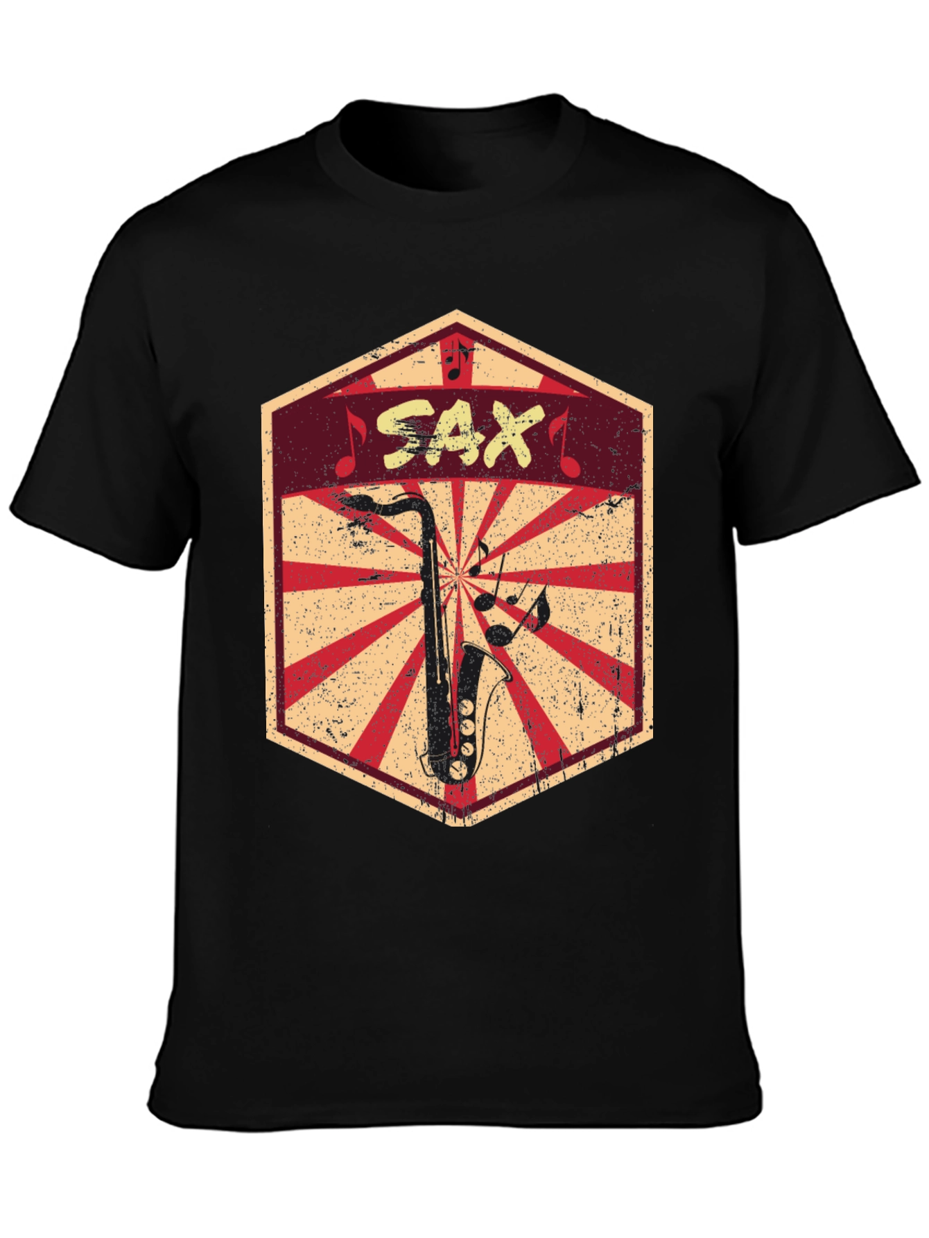 Saxophone Graphic Tee - Music Lovers T-Shirt