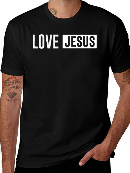 Love Jesus Black T-Shirt