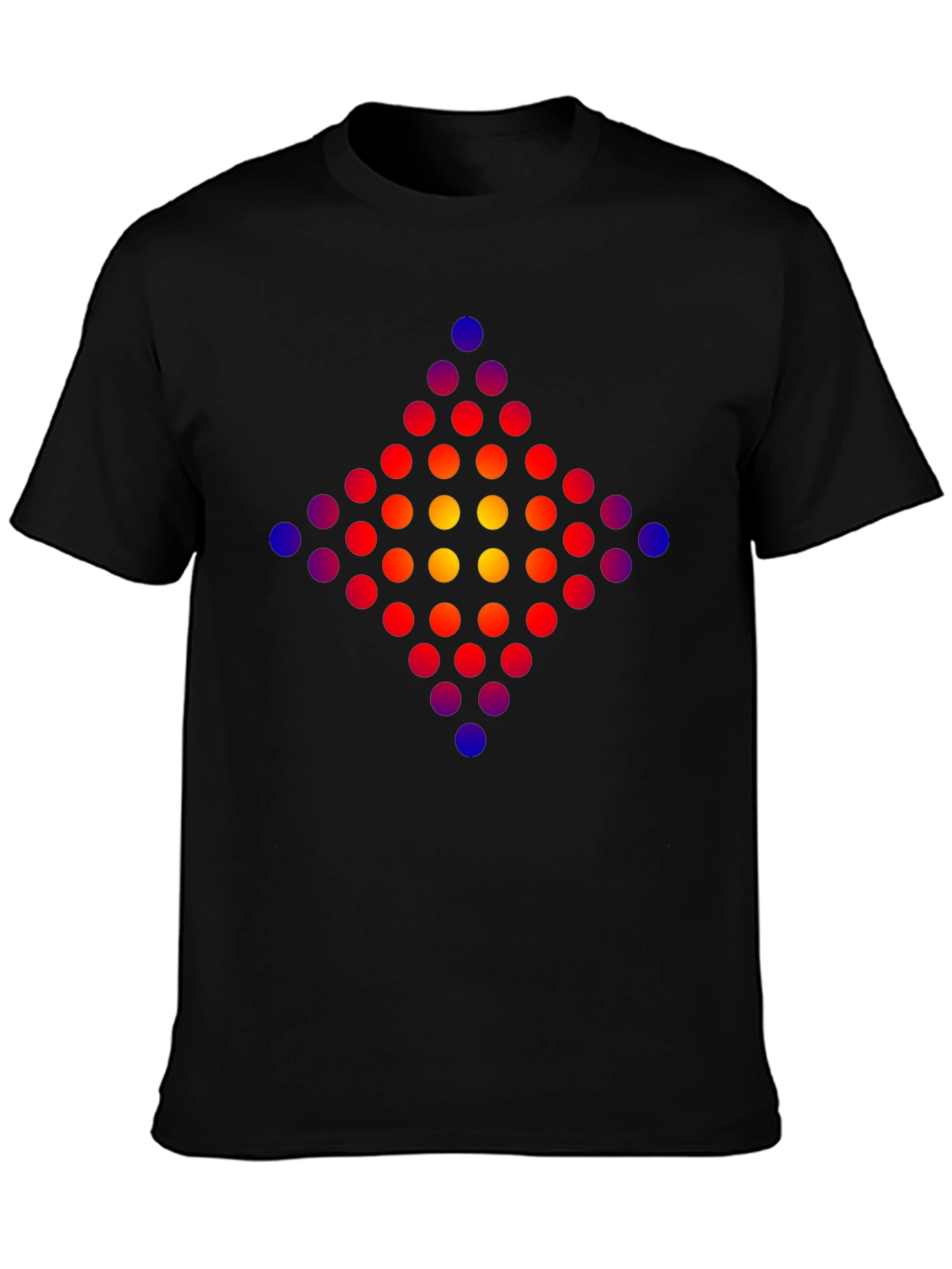 Geometric Dot Pattern T-Shirt