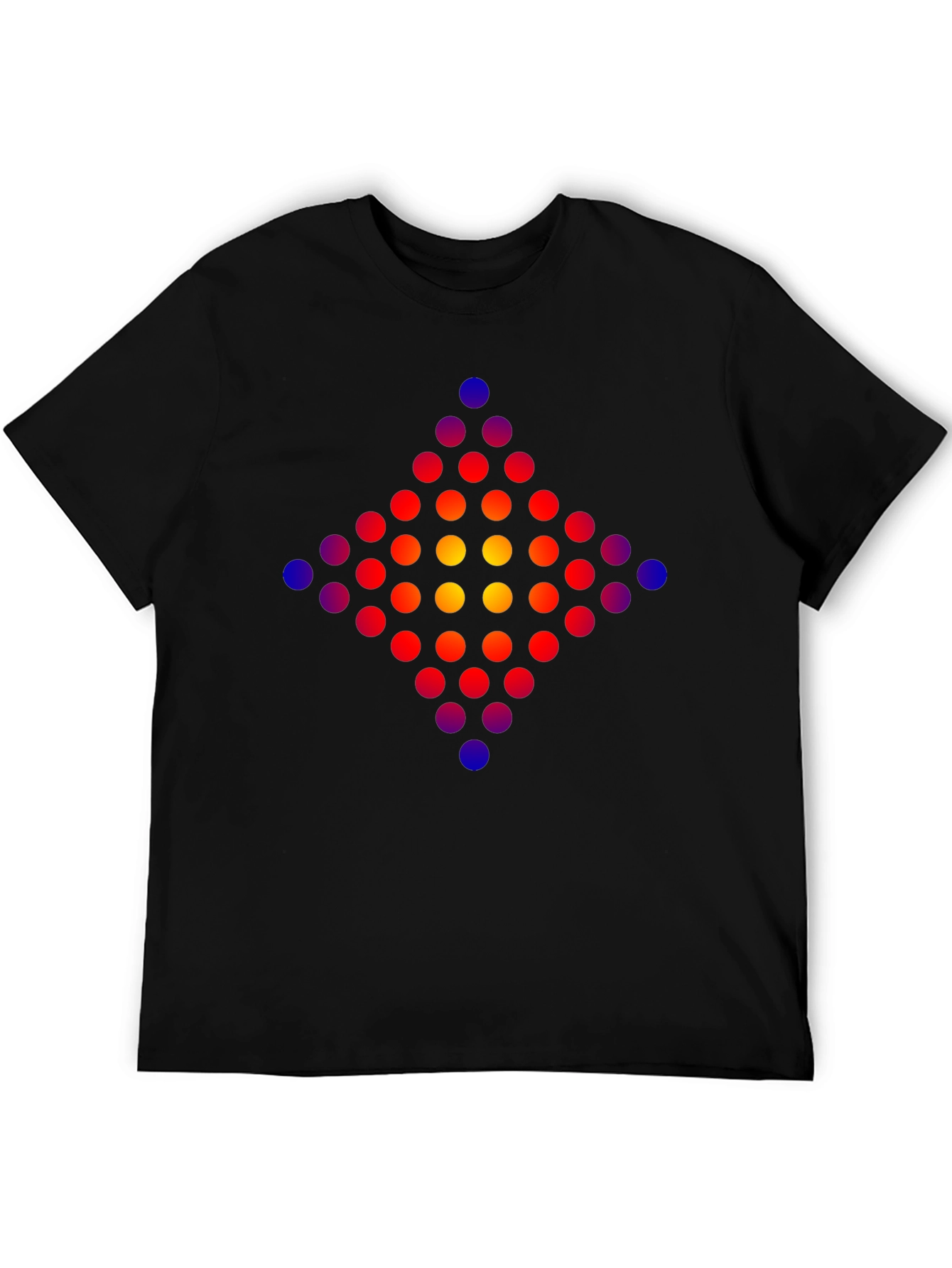 Geometric Dot Pattern T-Shirt