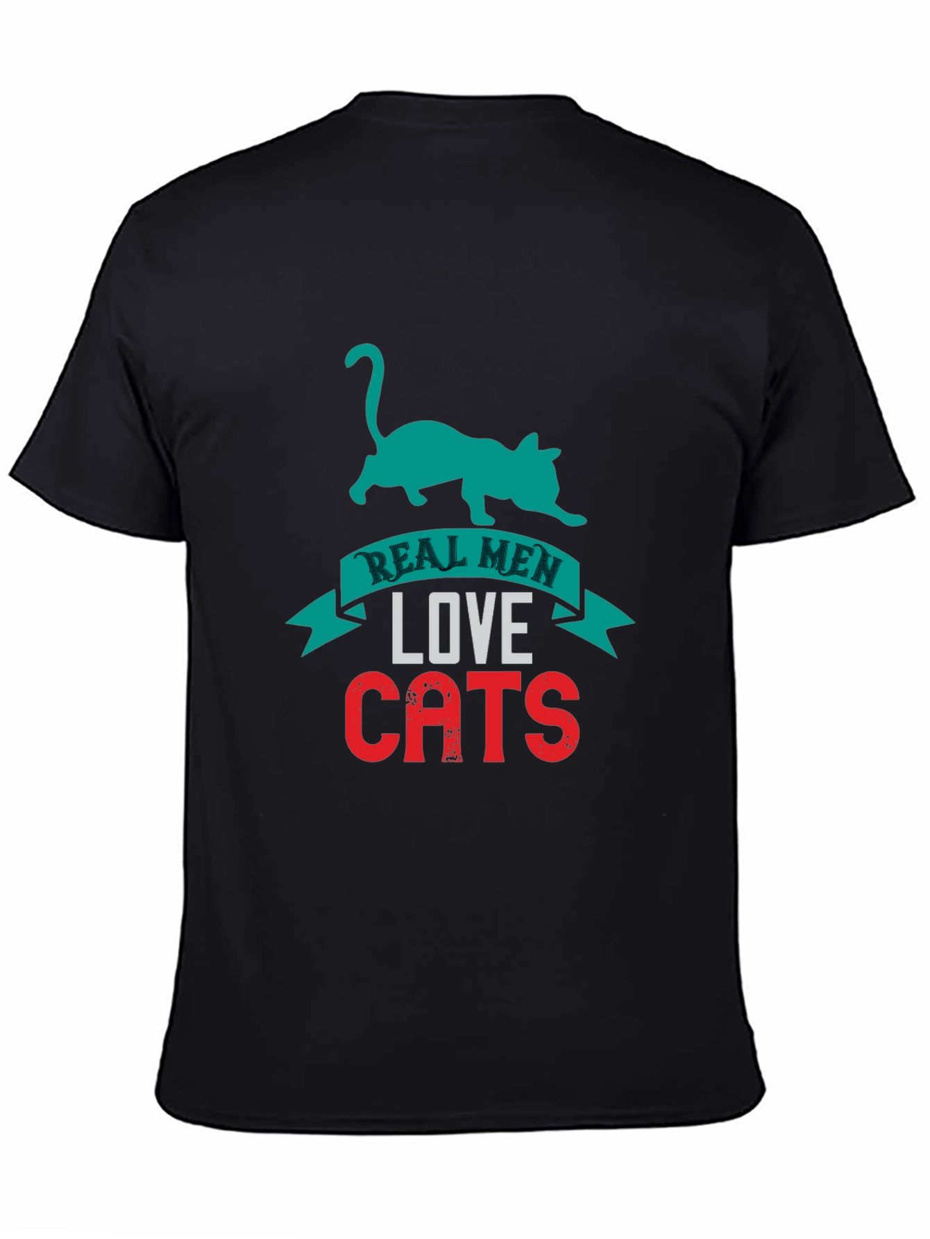 Real Men Love Cats T-Shirt Cat Lover Tee