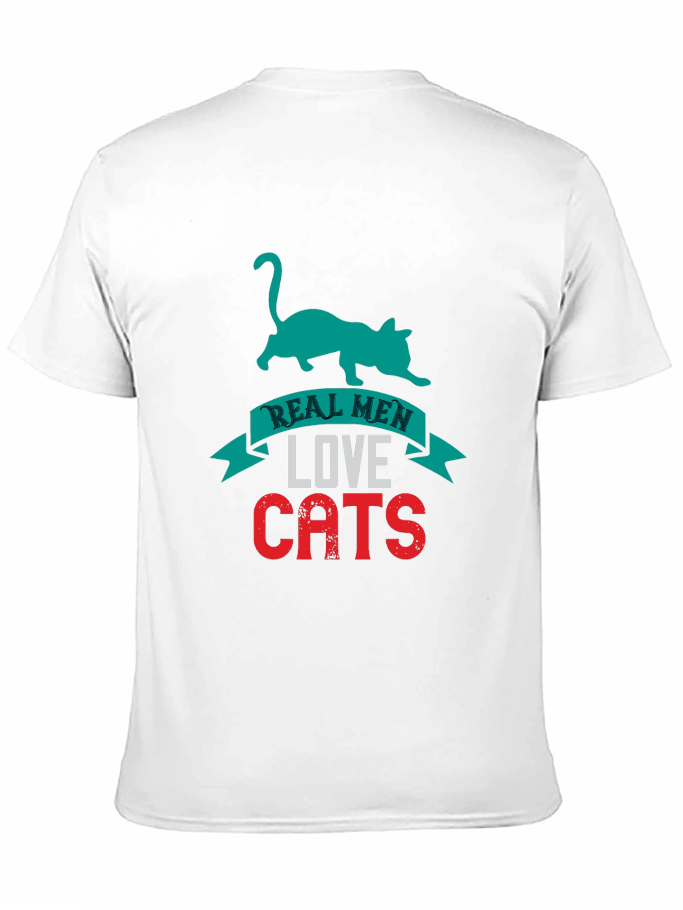 Real Men Love Cats T-Shirt Cat Lover Tee