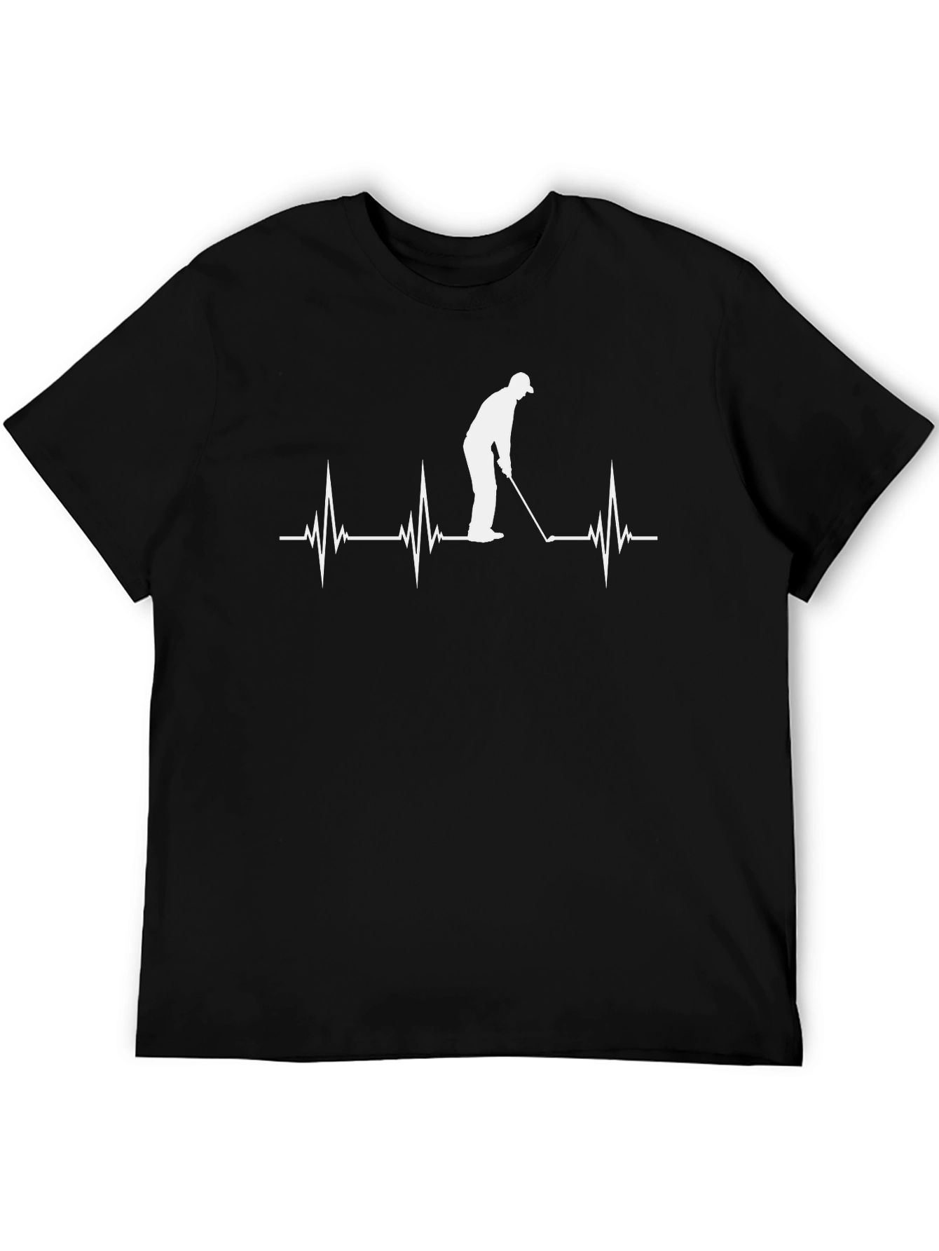 Golfer Heartbeat T-Shirt - Passionate Golf Lover Tee