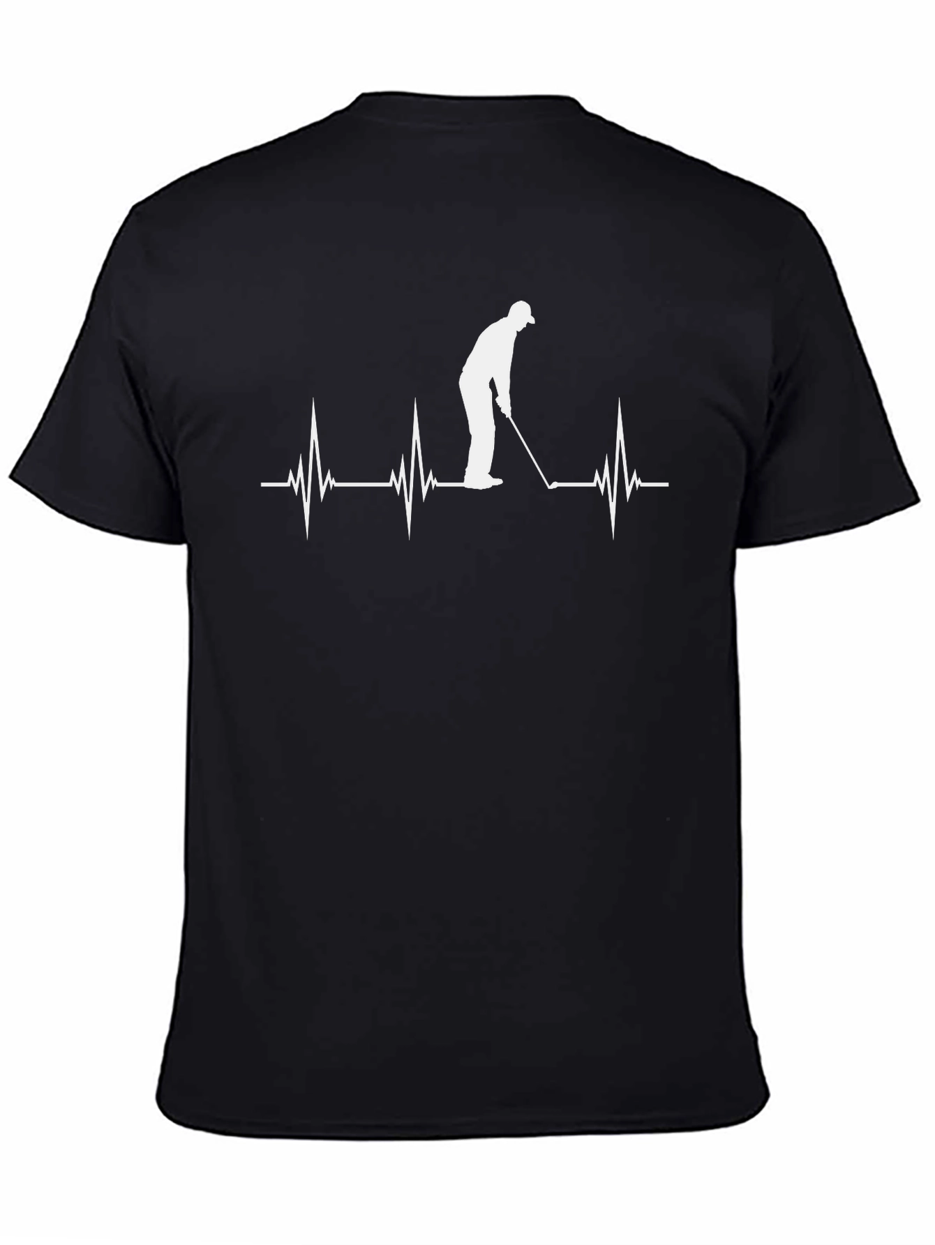 Golfer Heartbeat T-Shirt - Passionate Golf Lover Tee