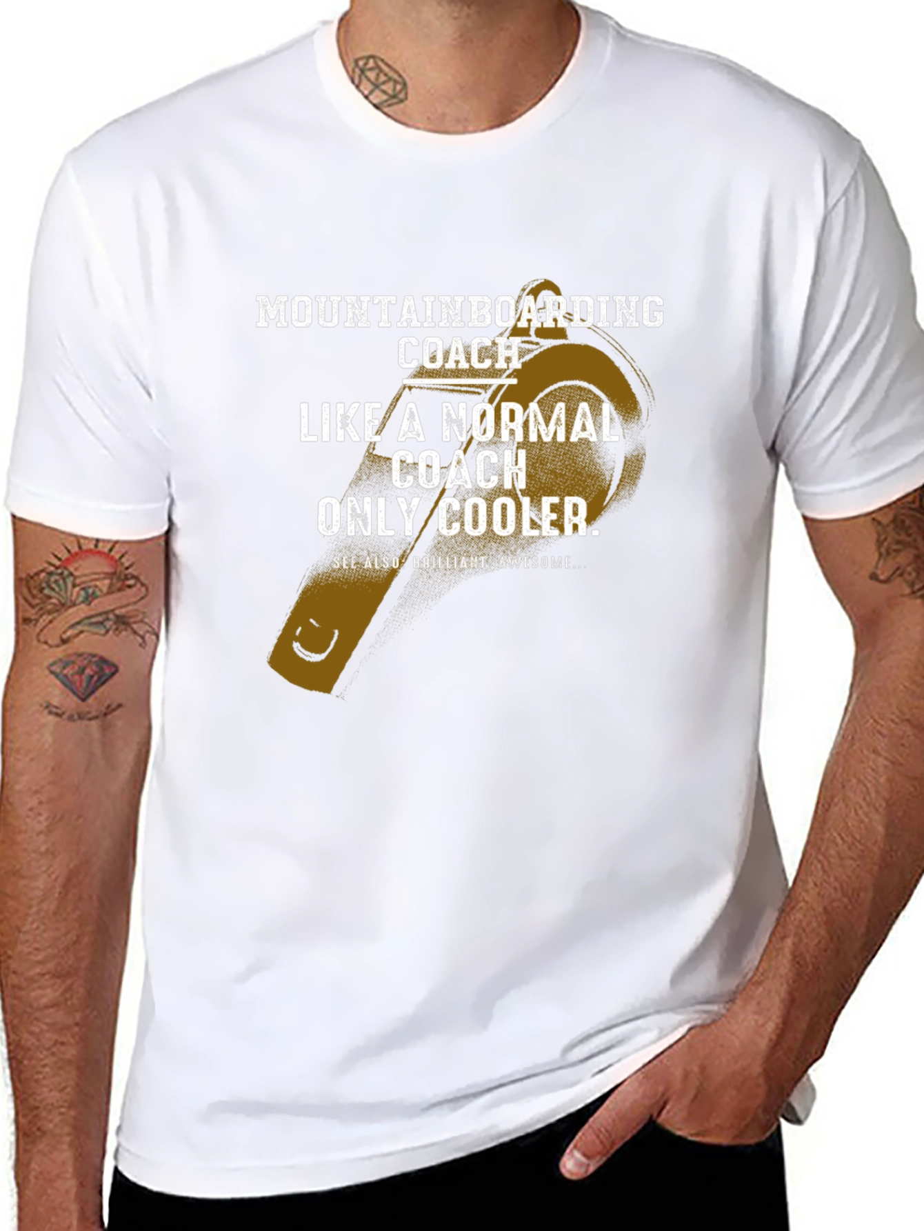 Mountainboarding Coach Graphic Tee - Cool Design