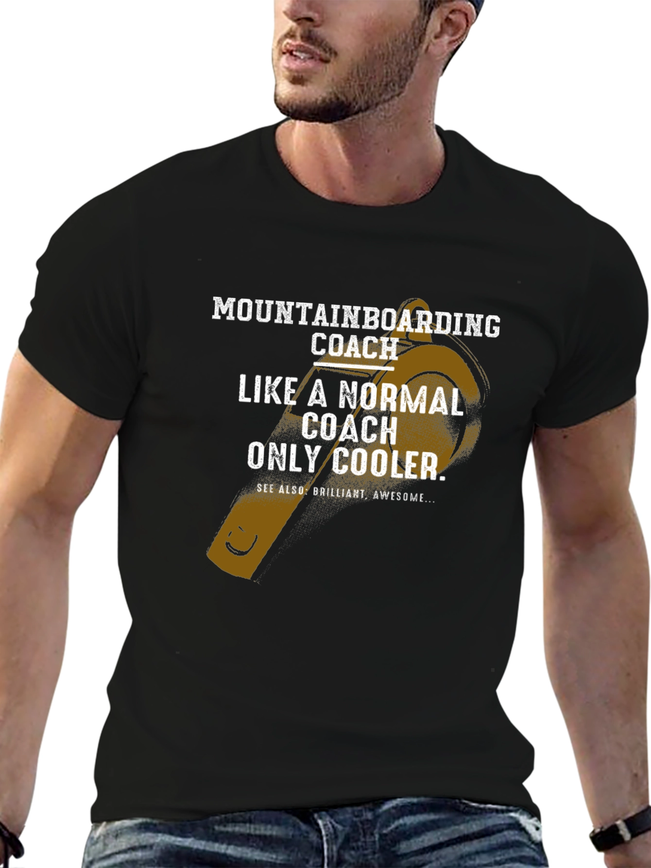 Mountainboarding Coach Graphic Tee - Cool Design