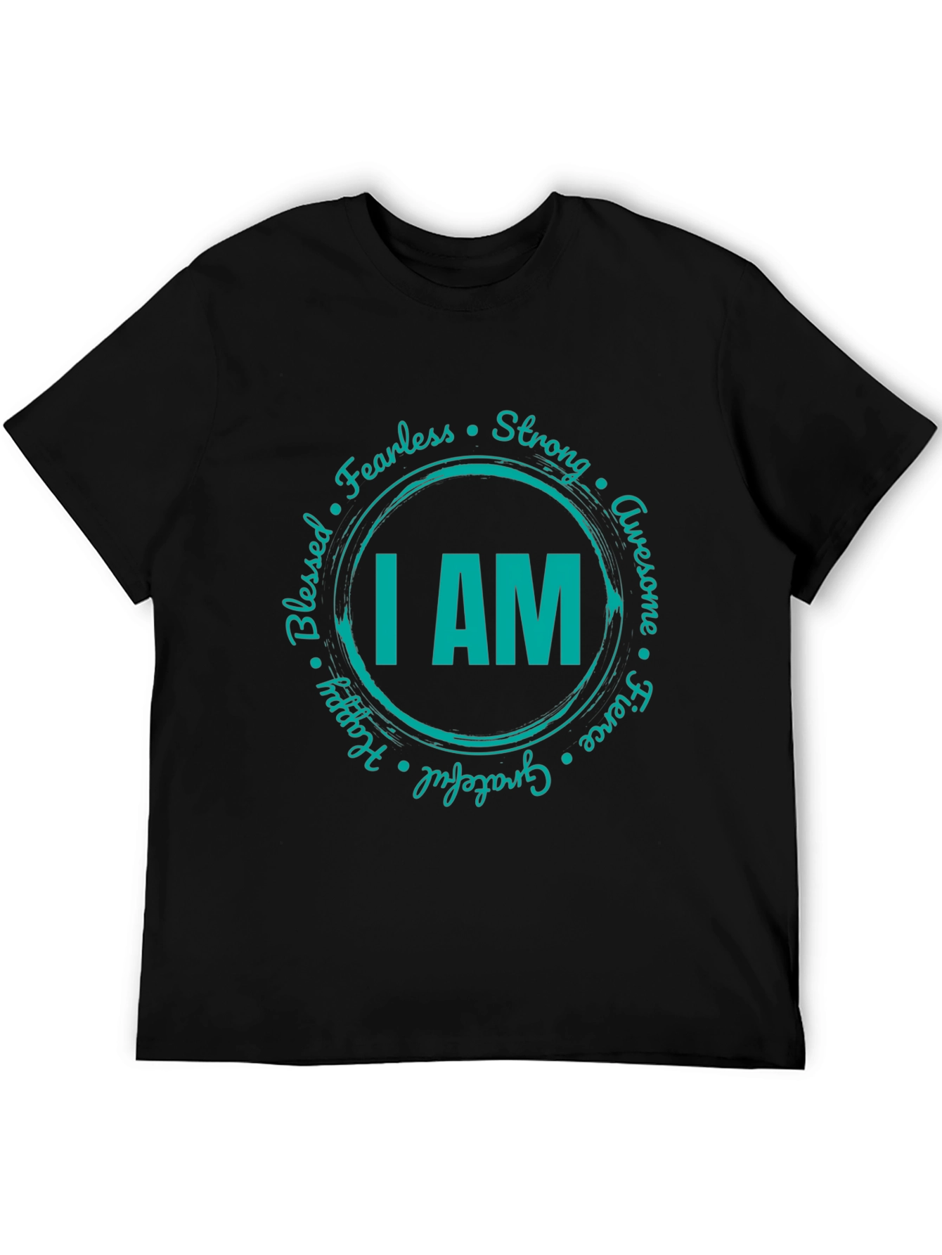 I AM Graphic Print Crew Neck T-Shirt