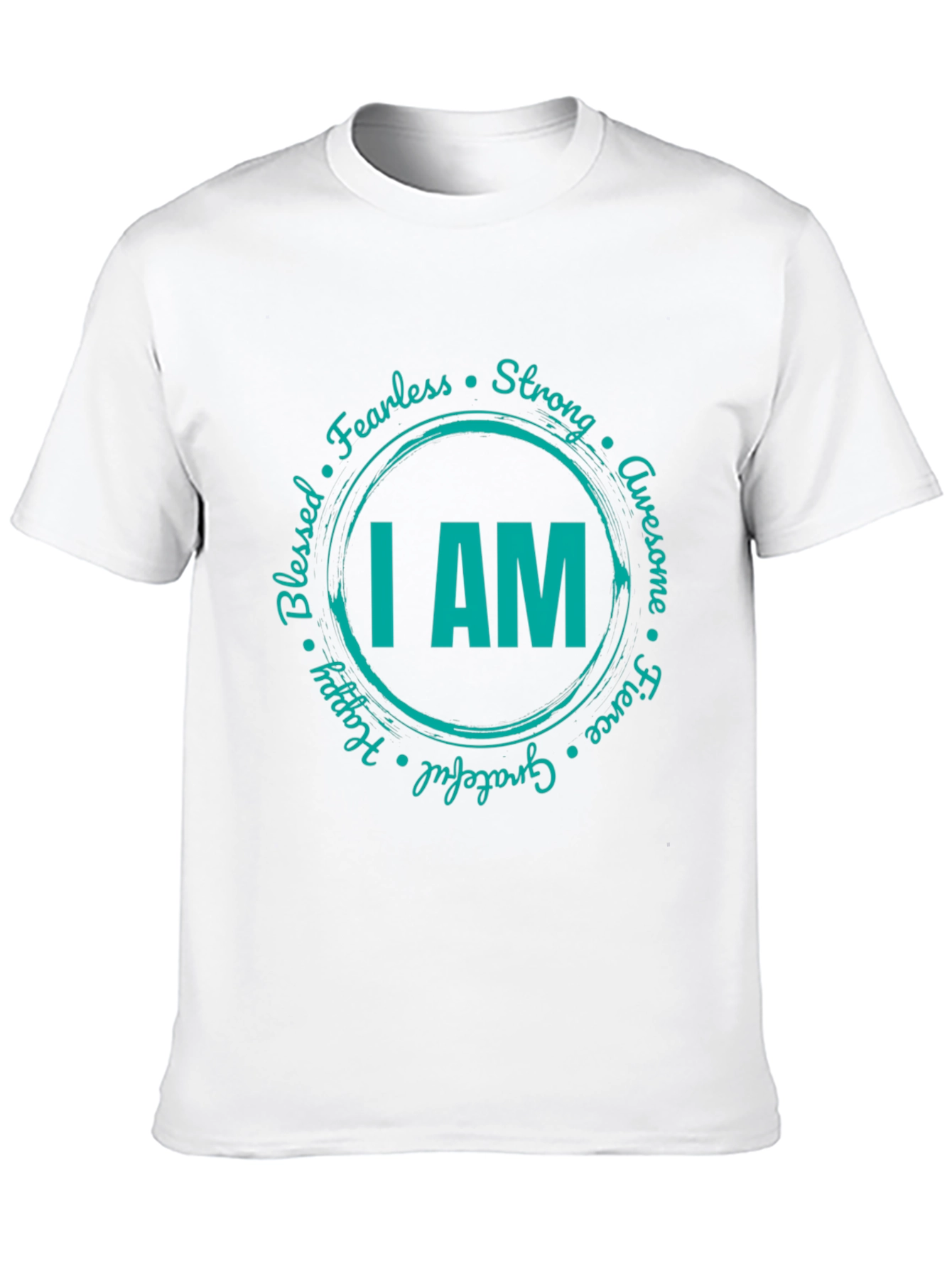 I AM Graphic Print Crew Neck T-Shirt