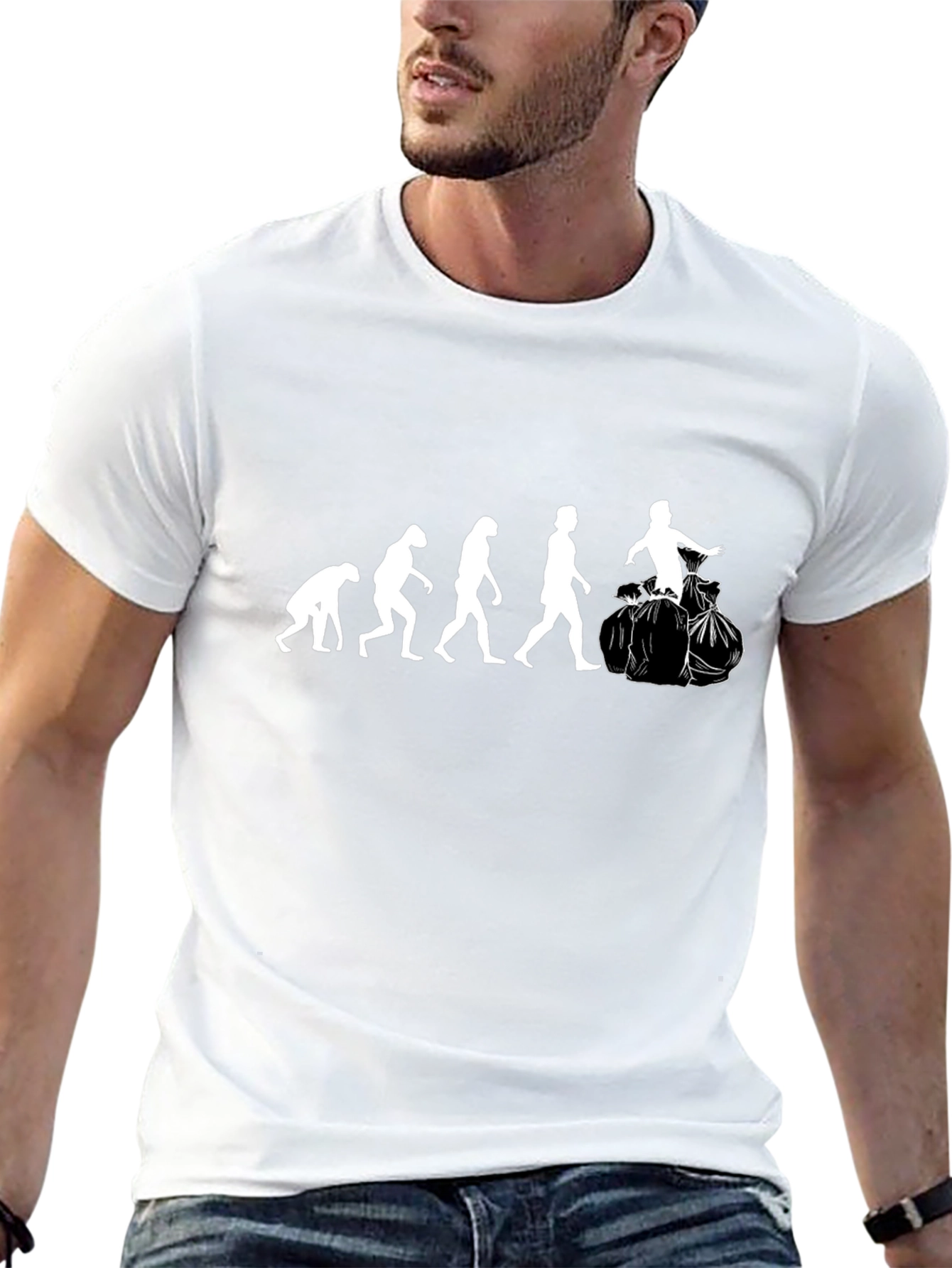 Evolution of Garbage Man T-Shirt